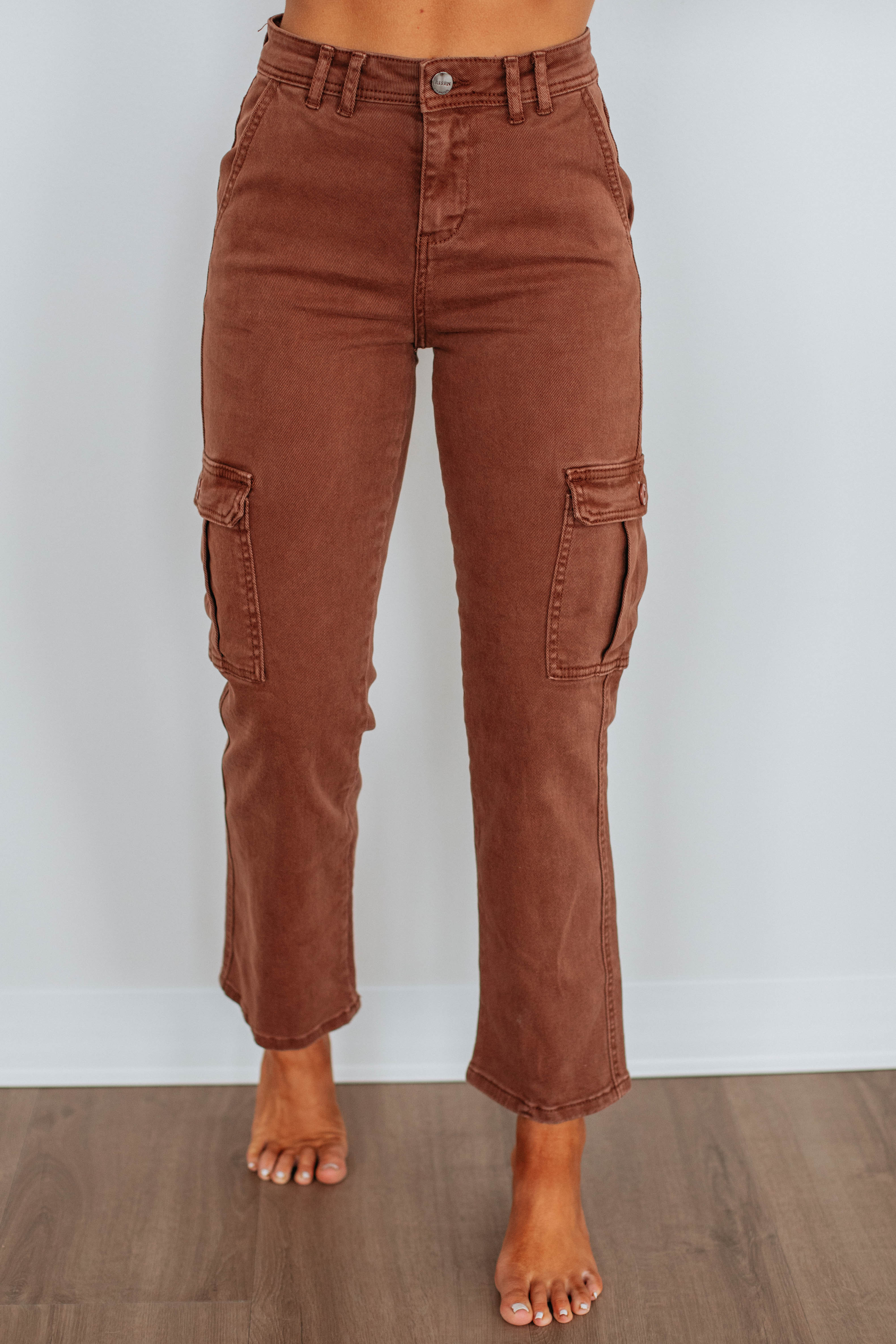 Hadley Risen Cargo Jeans for Men - Stylish & Comfortable Espresso Brown Work Pants - Perfect for Outdoor Adventures, Hiking & Casual Wear