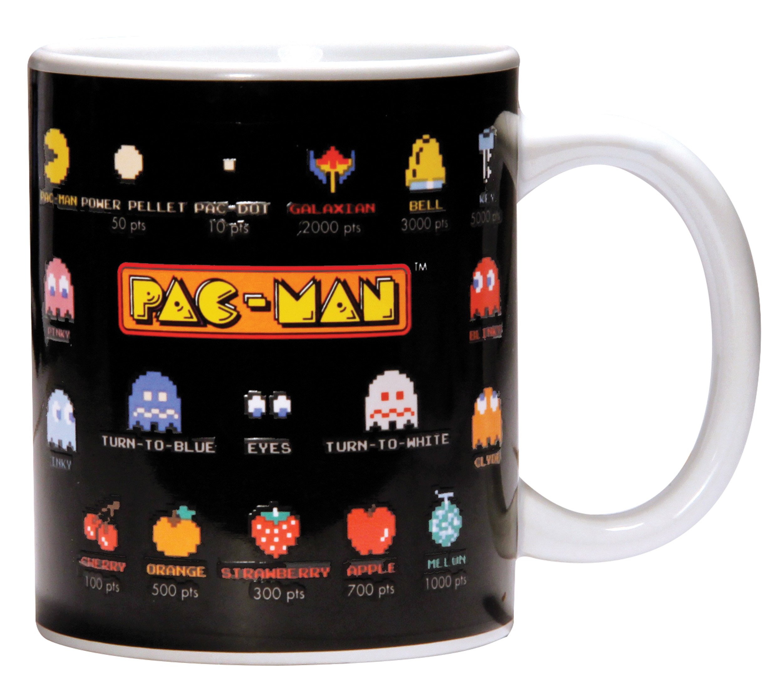 Paladone Pac-Man Heat Change Mug - Color Changing Coffee Cup with Classic Arcade Game Design - Perfect for Gamers & Retro Enthusiasts - Great for Home, Office, or Gift Giving