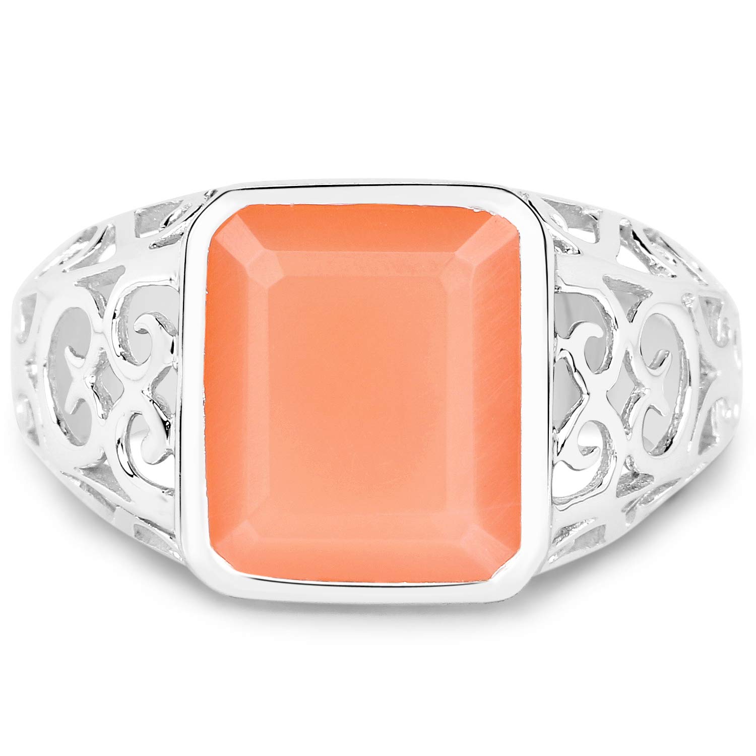 5.65 Carat Genuine Lemon Quartz Sterling Silver Ring - Elegant 925 Silver Jewelry for Women, Perfect for Engagement, Wedding & Everyday Wear