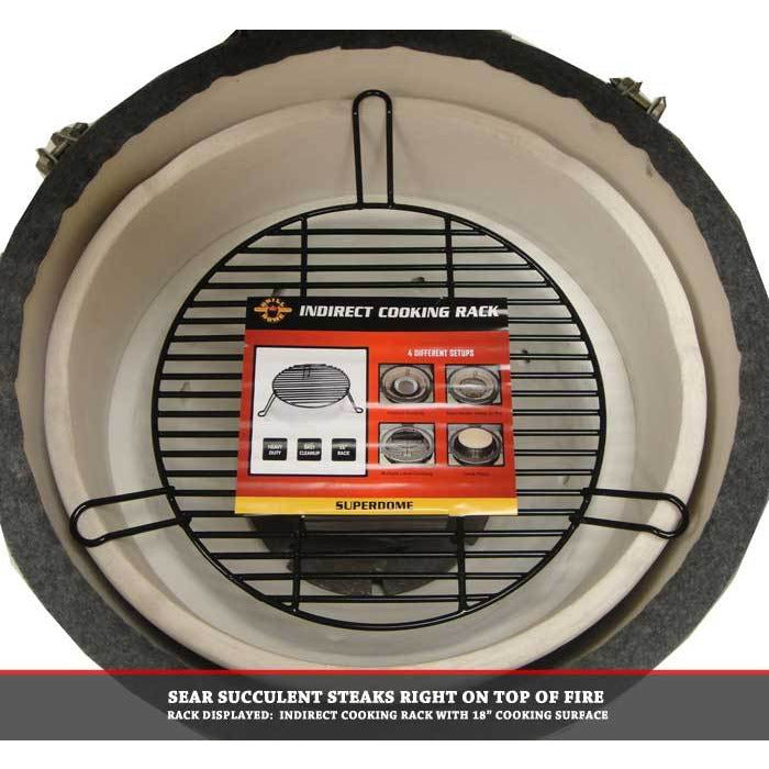 Grill Dome ICR XL - Indirect Cooking Rack for XL Grill Domes | Perfect for Smoking, Roasting & Slow Cooking | Outdoor BBQ Accessories for Grilling Enthusiasts