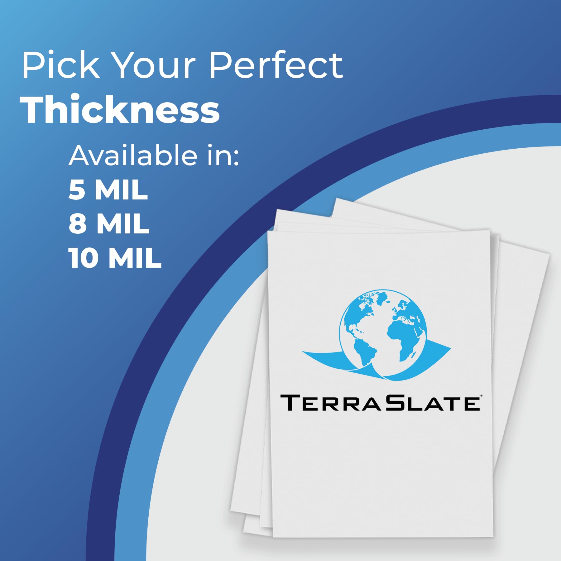 **TerraSlate Waterproof Laser Printer Paper - 8.5x11 Inches, 5 Mil Thick, 500 Sheets - Rain & Weatherproof for Outdoor Signs, Menus, Maps & More**