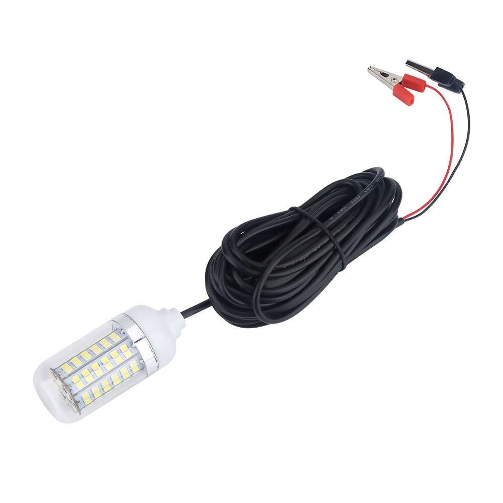 Zerone 12V 108LEDs IP68 Waterproof Submersible Underwater Fishing Light - Bright LED Fish Attractor Lamp for Night Boat Fishing, Crabbing & Ice Fishing | Perfect for Deep Sea, Lake & River Fishing Adventures