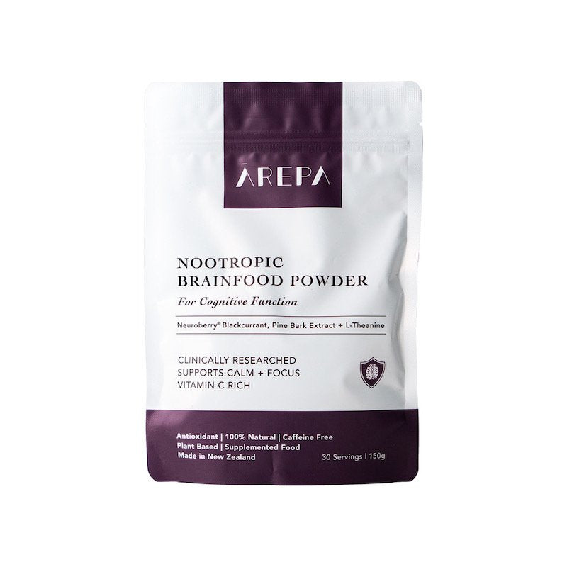Arepa Nootropic Brain Booster Powder - Enhance Focus, Memory & Cognitive Performance for Students, Professionals & Gamers