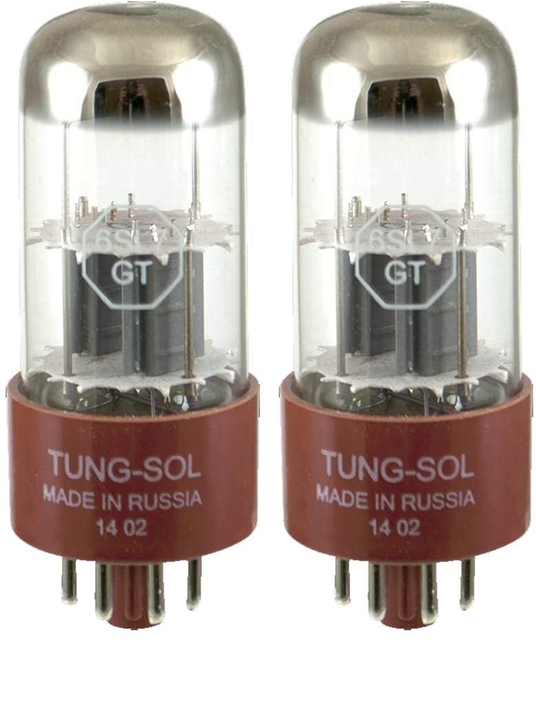 Premium Tung-Sol Reissue 6SL7 Vacuum Tubes - Matched Pair (2) with Original Box - High Gain for Audiophile Tube Amps & Vintage Audio Equipment - Perfect for Guitar Amps, Hi-Fi Systems & Tube Preamps