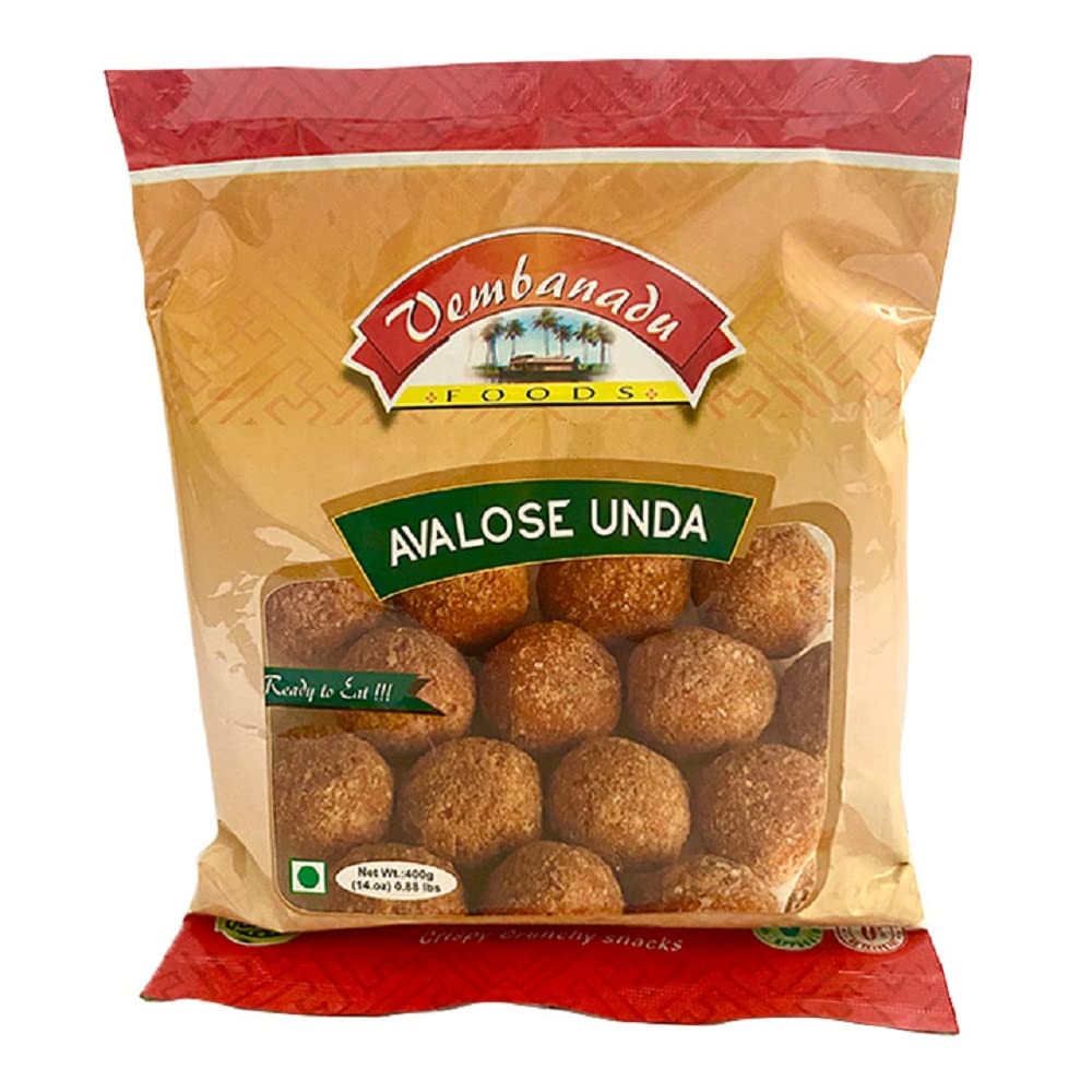 Kerala Avalose Unda - Crispy Roasted Sweet Rice Balls 400g | Authentic Indian Tea Time Snacks | Perfect with Tea, Coffee or Dessert | Spicerange.com