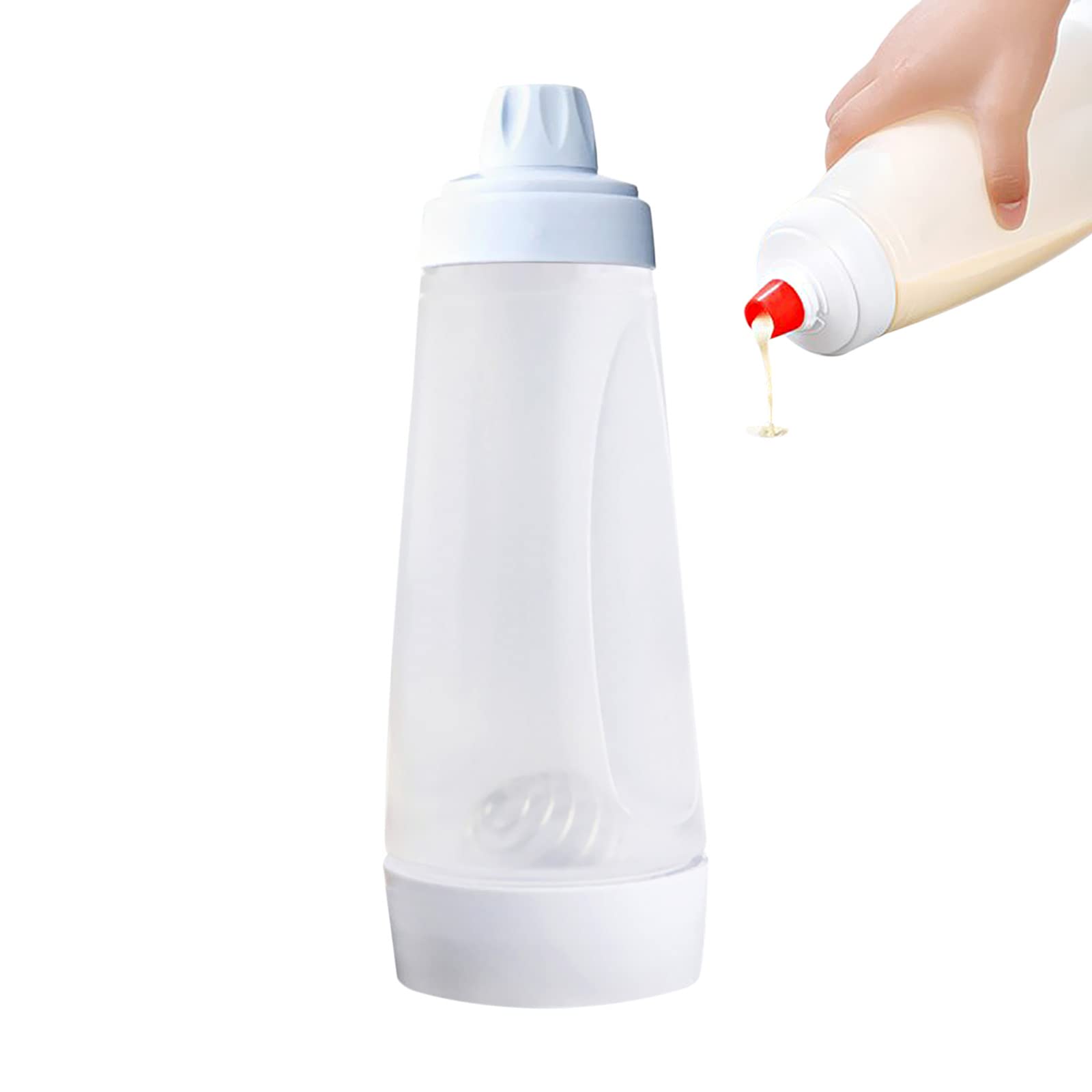 1000ML Batter Mixer with Measurement Scale & Stirring Ball - Handheld Pancake, Waffle, Crepe & Cupcake Batter Dispenser - Perfect for Breakfast Baking & Kitchen Cooking Tools