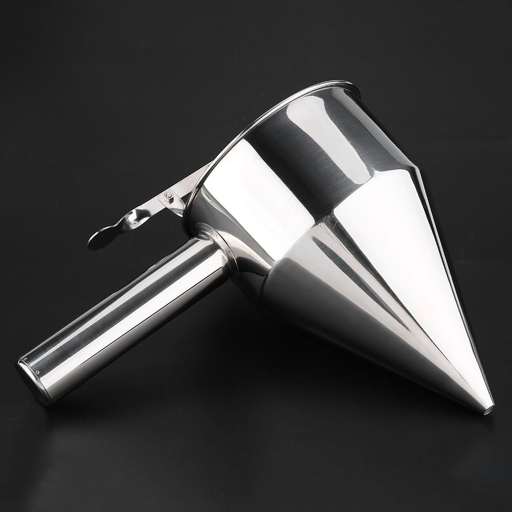 Premium Stainless Steel Baking Funnel - Waffle Batter Dispenser & Pancake Maker - Essential Kitchen Tool for Home Bakers & Professional Chefs - Perfect for Pancakes, Waffles, Crepes & Muffins