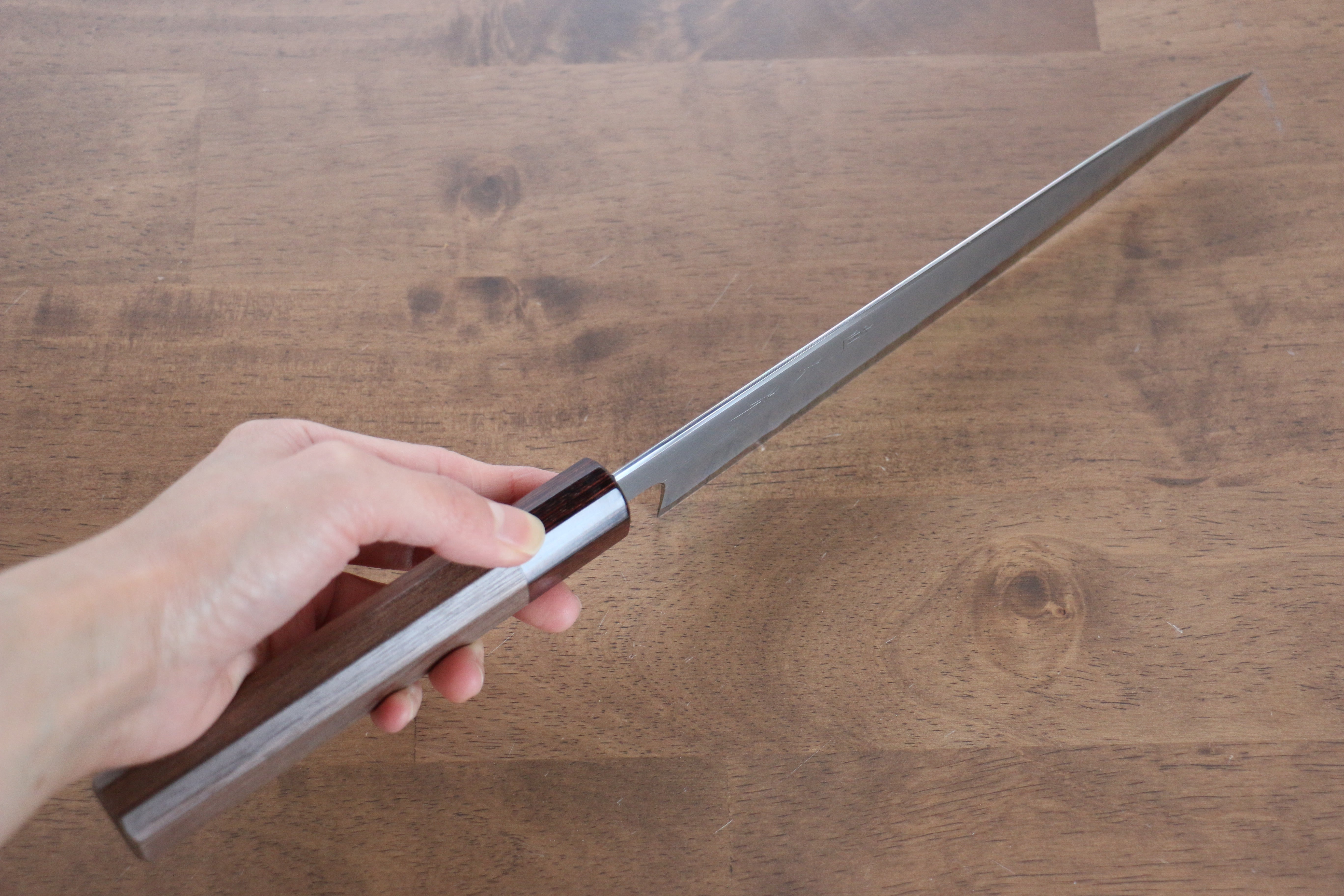 Premium SG2 Gyuto 210mm Japanese Chef Knife with Walnut Handle - Perfect for Slicing, Dicing & Precision Cooking in Professional Kitchens & Home Use