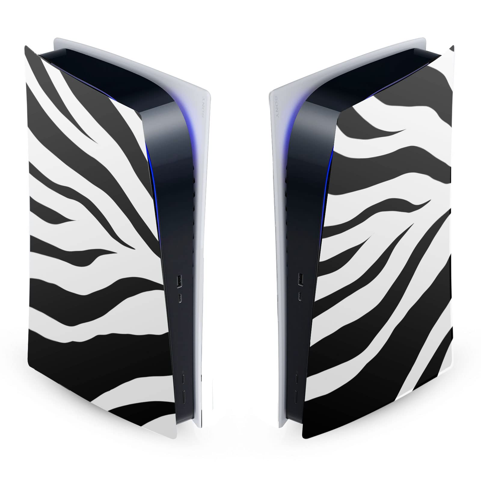 PS5 Digital Edition Gaming Skin Case - Grace Zebra Art Cover for Sony Playstation 5 | Durable Protection