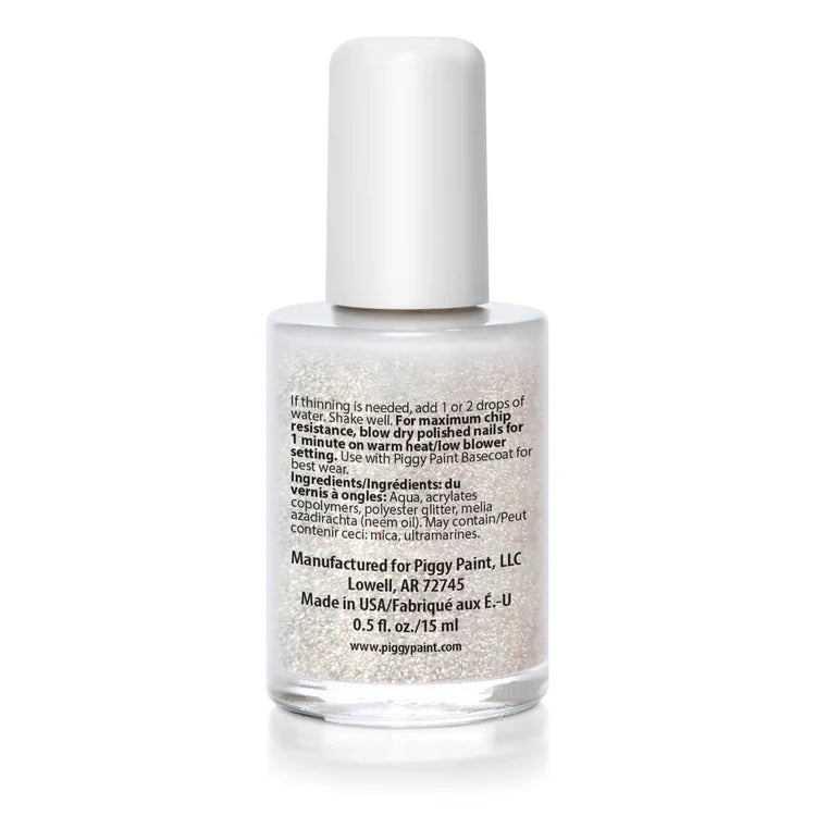 Piggy Paint Glitter Topcoat - Non-Toxic Nail Polish for Kids & Toddlers - Safe, Water-Based Formula - Perfect for Birthday Parties, Playdates & Special Occasions