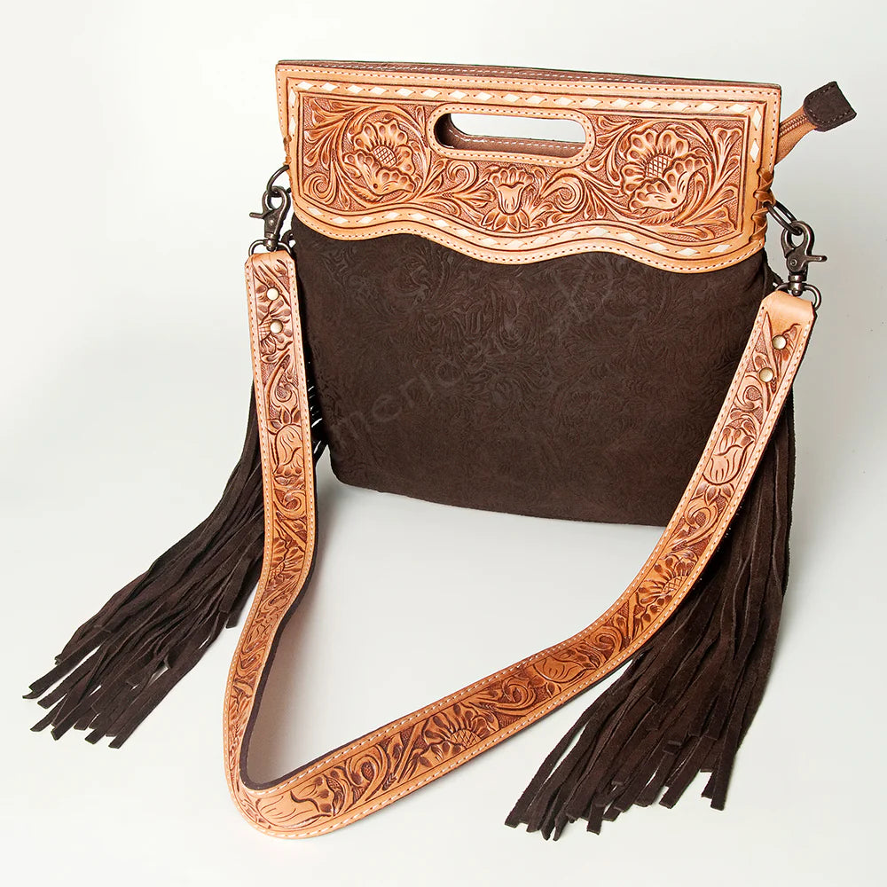 American Darling Conceal Carry Leather Purse for Women - Premium CCW Handbag with Hidden Gun Pocket | Perfect for Everyday Use, Travel & Self Defense