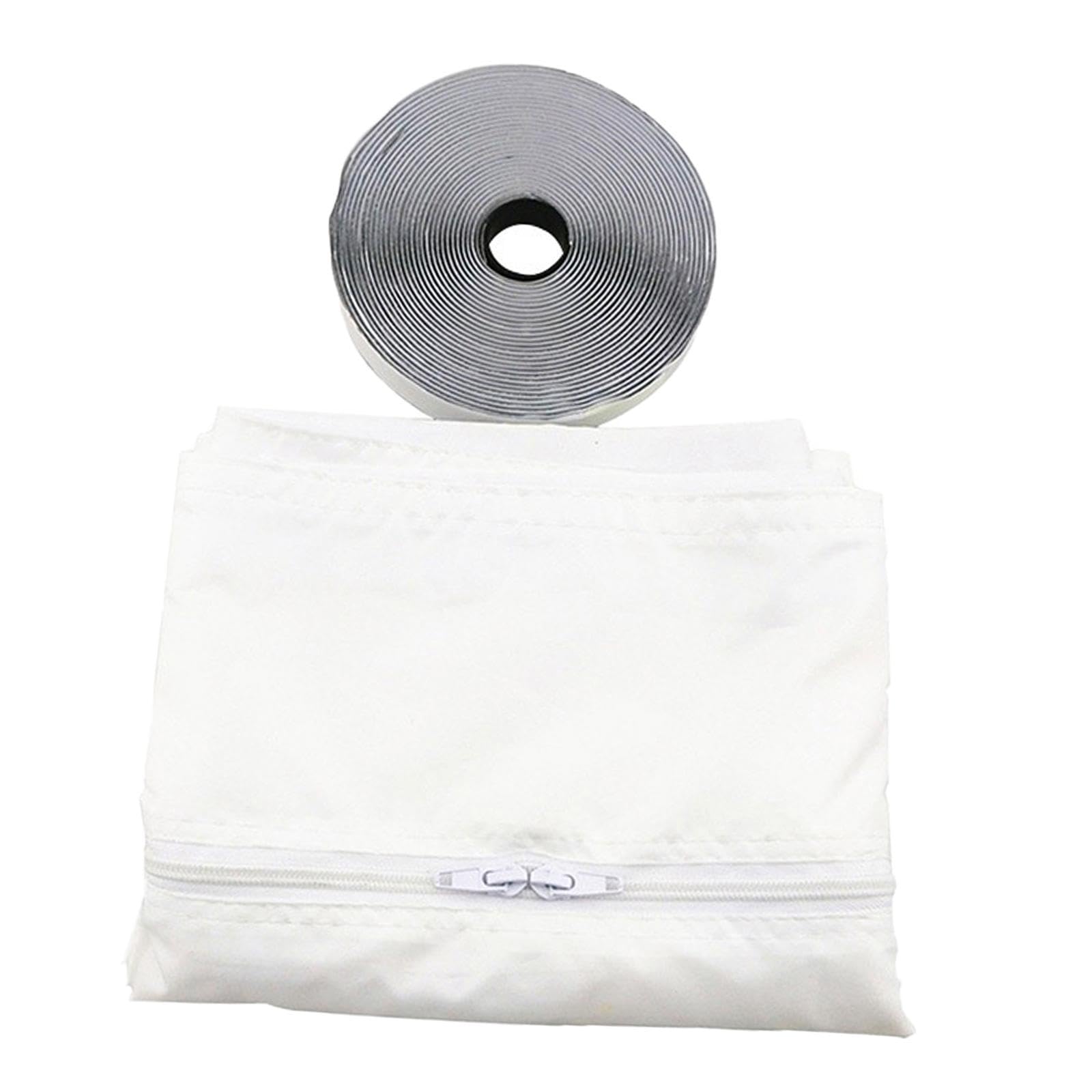 Portable Air Conditioner Window Door Seal Kit - 5Meter Single Hole Zip Sealing Cloth for AC Units | Perfect for Home, Office & RV Cooling Solutions