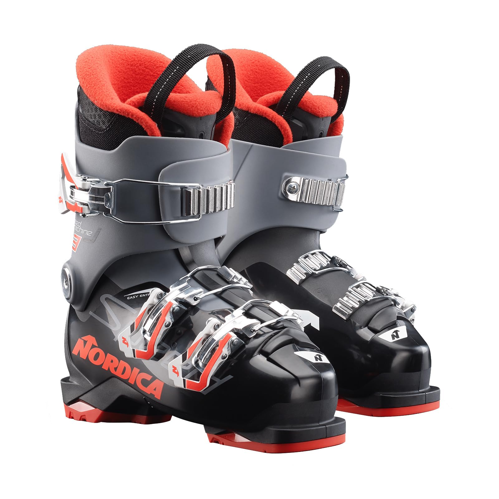 Nordica Junior Speedmachine J3 Ski Boots with Weight Adjuster - Durable, Comfortable & Warm Downhill Ski Boots for Kids - Perfect for Alpine Skiing & Winter Sports