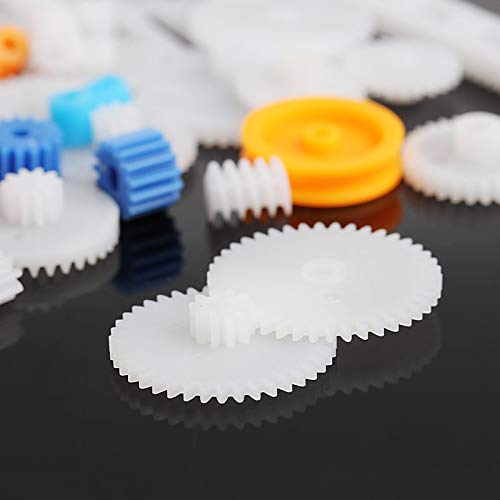 85 Types Plastic Gear Rack & Pulley Set - Single/Double Teeth Worm Gear Kit for DIY Projects, Robotics, and Mechanical Engineering Applications