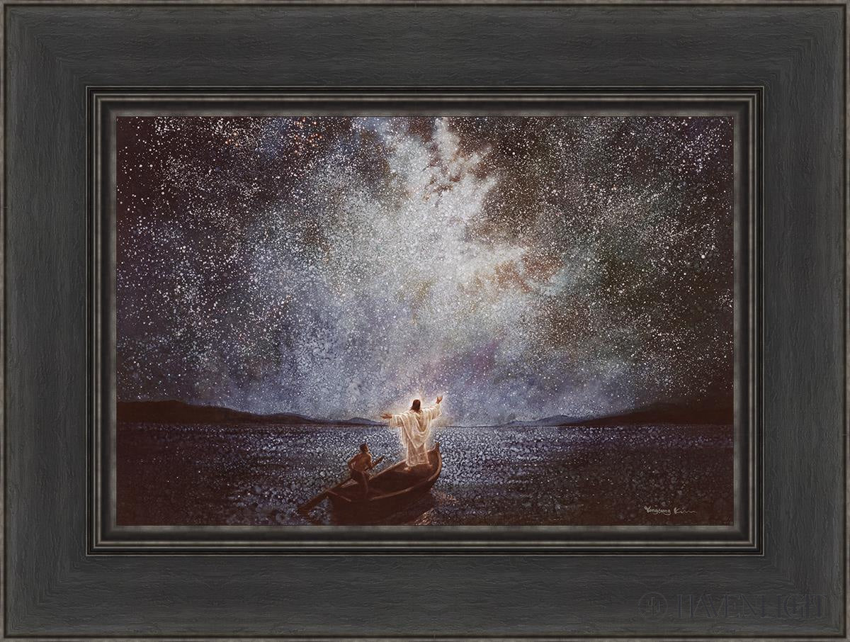 Calm And Stars By Yongsung Kim - Beautiful Celestial Wall Art for Home & Office Decor - Perfect for Bedroom, Living Room, Meditation Space