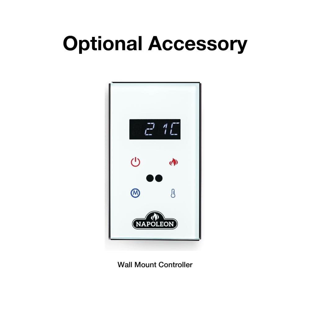 Napoleon Luminex 65 Inch Built-In Smart Electric Fireplace with WiFi & App Control (NEFL65LCD-3SV) - Modern Home Heating for Living Room, Bedroom & Office