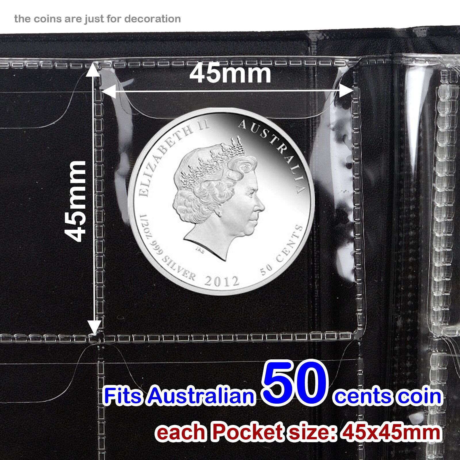 180 Coin Holder Collection Book - Storage for Collecting Money, Pennies & Coins - Durable Coin Album for US Coins, Quarters & Nickels - Perfect for Coin Collectors, Hobbyists & Numismatists (Great for Organizing, Displaying & Protecting Your Coin Collection)
