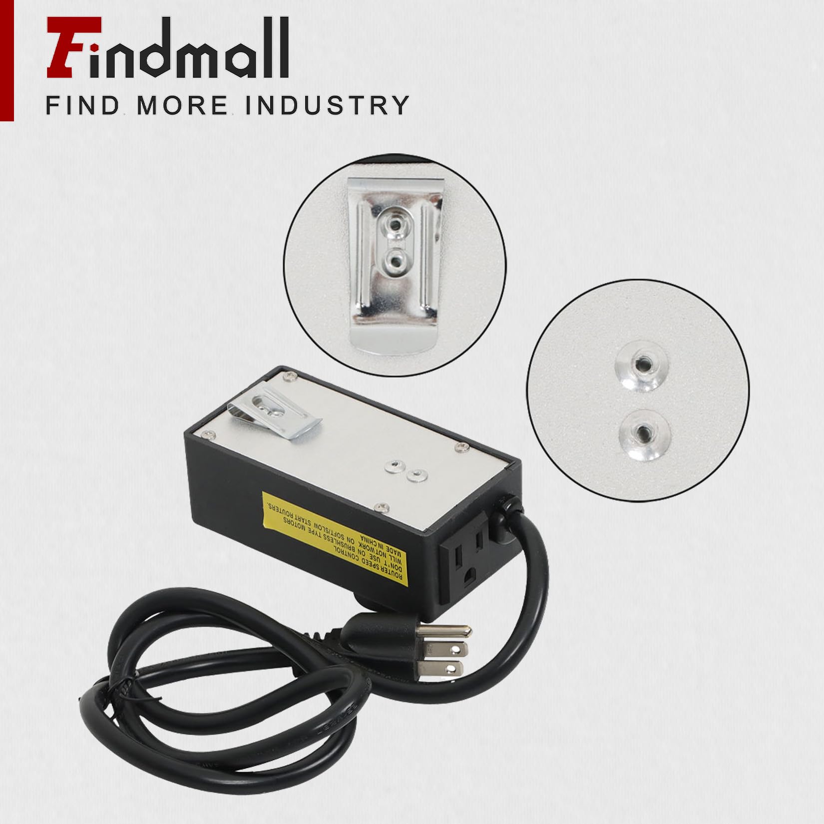 Findmall Replacement Router Fan Variable Speed Controller - 120V AC Electric Motor Rheostat for Smooth Speed Adjustment - Perfect for DIY Projects, Woodworking, and Home Workshops