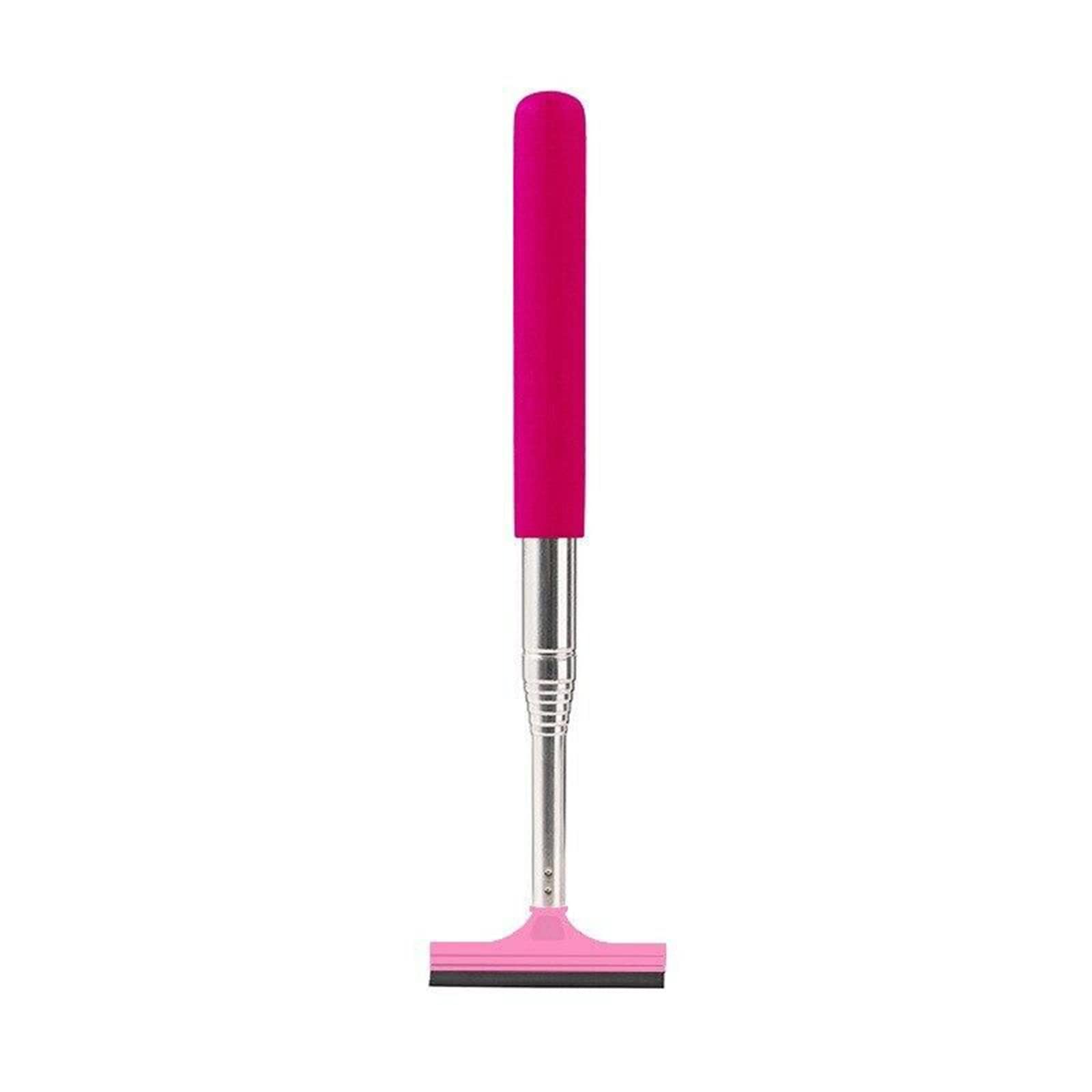 1 Pcs Portable Retractable Car Rearview Mirror Wiper - Quick Water Removal Towel for Clear Visibility (Pink) | Perfect for Rainy Days, Foggy Conditions & Road Trips