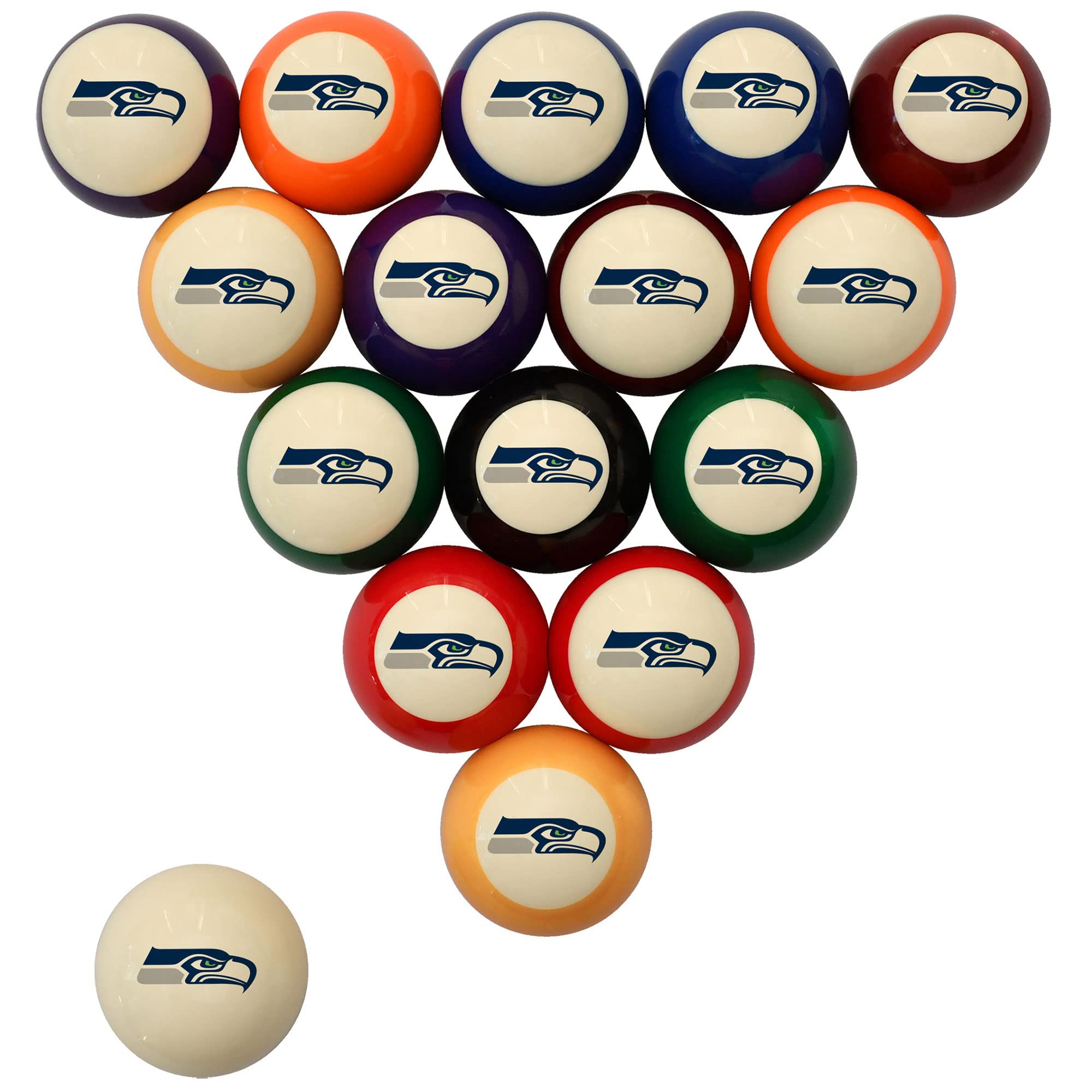 NFL Retro Billiard Ball Set - Official Licensed Pool Balls for Game Room, Man Cave & Sports Bar Decor - Perfect for Football Fans & Billiards Players