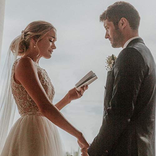 Elegant Black Marble Wedding Vow Books with Silver Foil - Personalized Keepsake Vow Booklets for Couples (Set of 2) - Perfect for Wedding Ceremonies, Vow Renewals & Anniversary Gifts