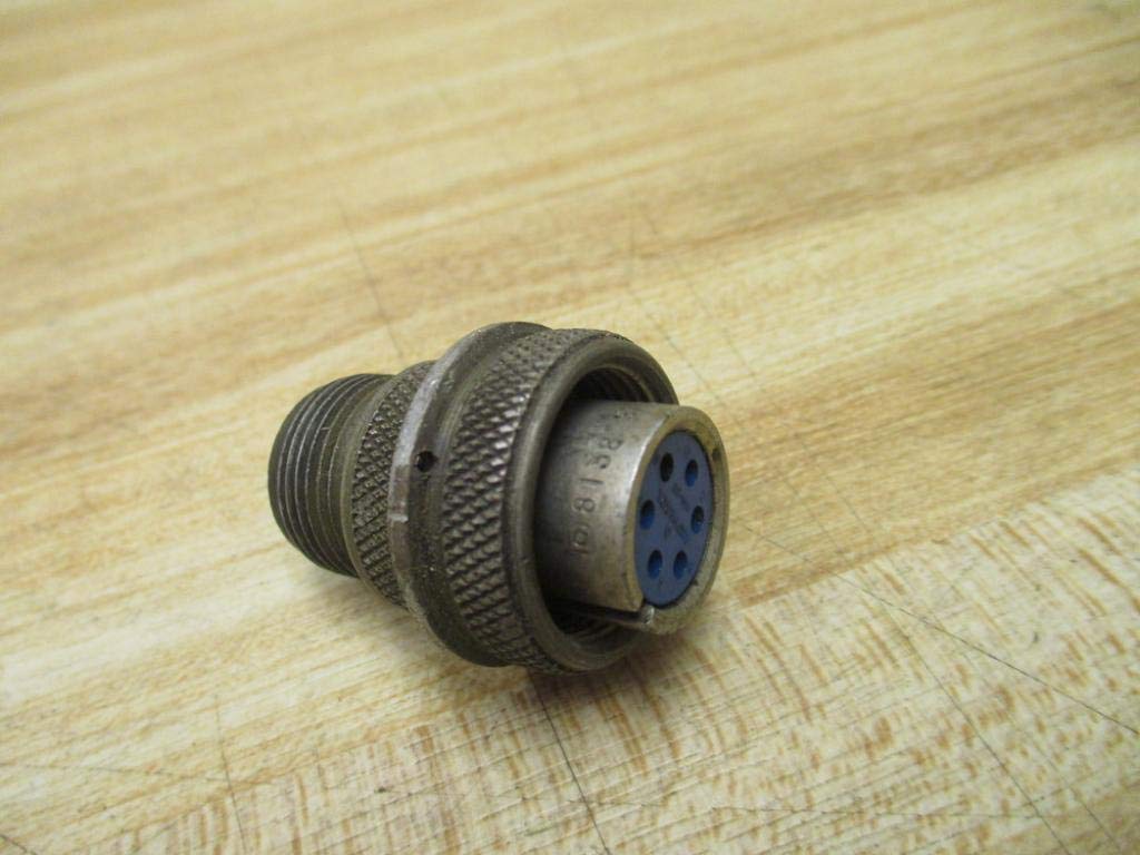 MS3106A14S-6S 6-Position Solder Cup Circular Connector - Automotive Grade Cylindrical Socket, 6-Terminal Cable Mount for Vehicle Wiring Harness | Perfect for Automotive Electrical Systems, Industrial Equipment & Marine Applications