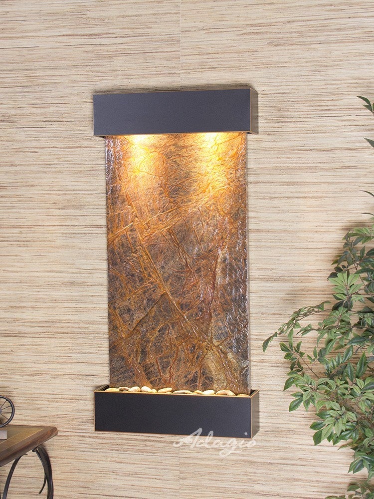 Adagio Whispering Creek Blackened Copper Brown Marble WCS1506 - Elegant Bathroom Vanity Top for Modern Home Decor | Perfect for Master Bath, Powder Room & Guest Bathroom Renovations