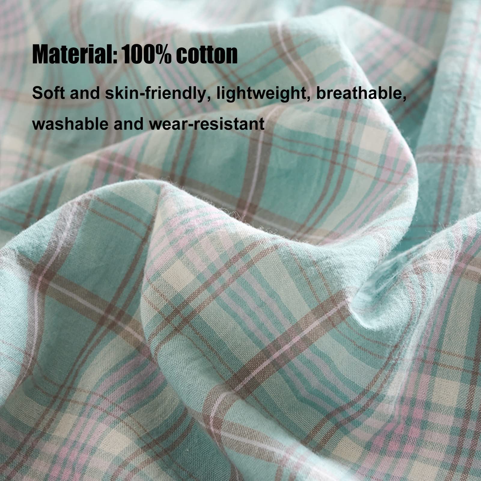 Premium Cotton Sleeping Bag Liner - Lightweight & Portable Travel Camping Sheet with Zipper - Machine Washable (Blue, 210x210cm) - Perfect for Backpacking, Hiking & Outdoor Adventures