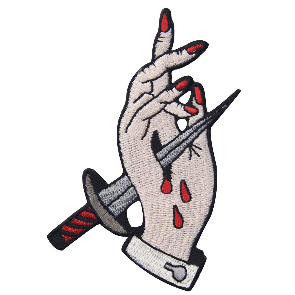 Trust No One Embroidered Patch - Iron On or Sew On Emblem for Jackets, Hats & Bags | DIY Punk Style Accessories for Clothing Customization