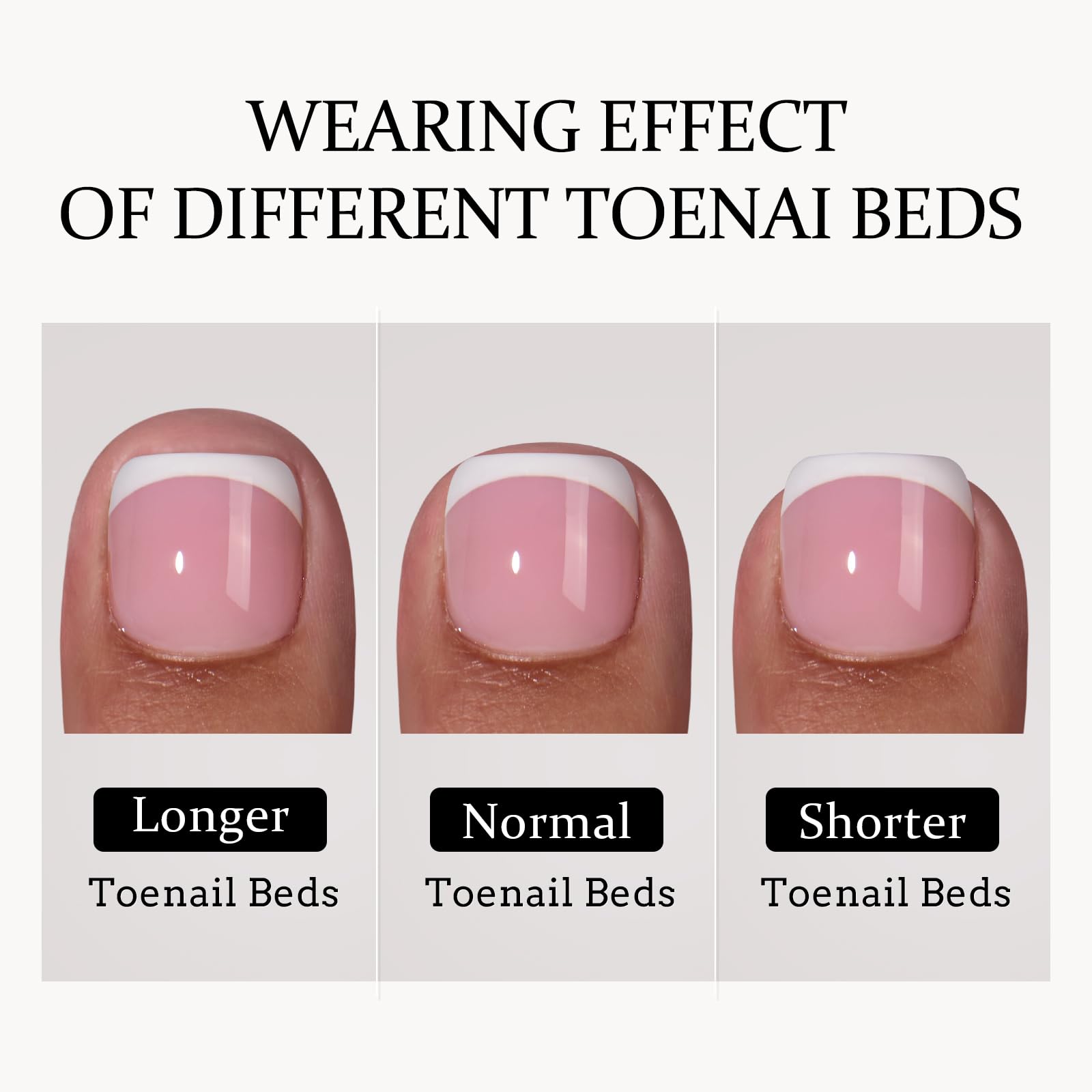 BTArtbox Chrome Press On Toenails - Pink Short Square Fake Toenails with Glue, 16 Sizes (32 Toenails Kit) | Perfect Fit Glazed Press On Toe Nails for Pedicure, Manicure, Salon & Home Nail Art | Honey Trap Design