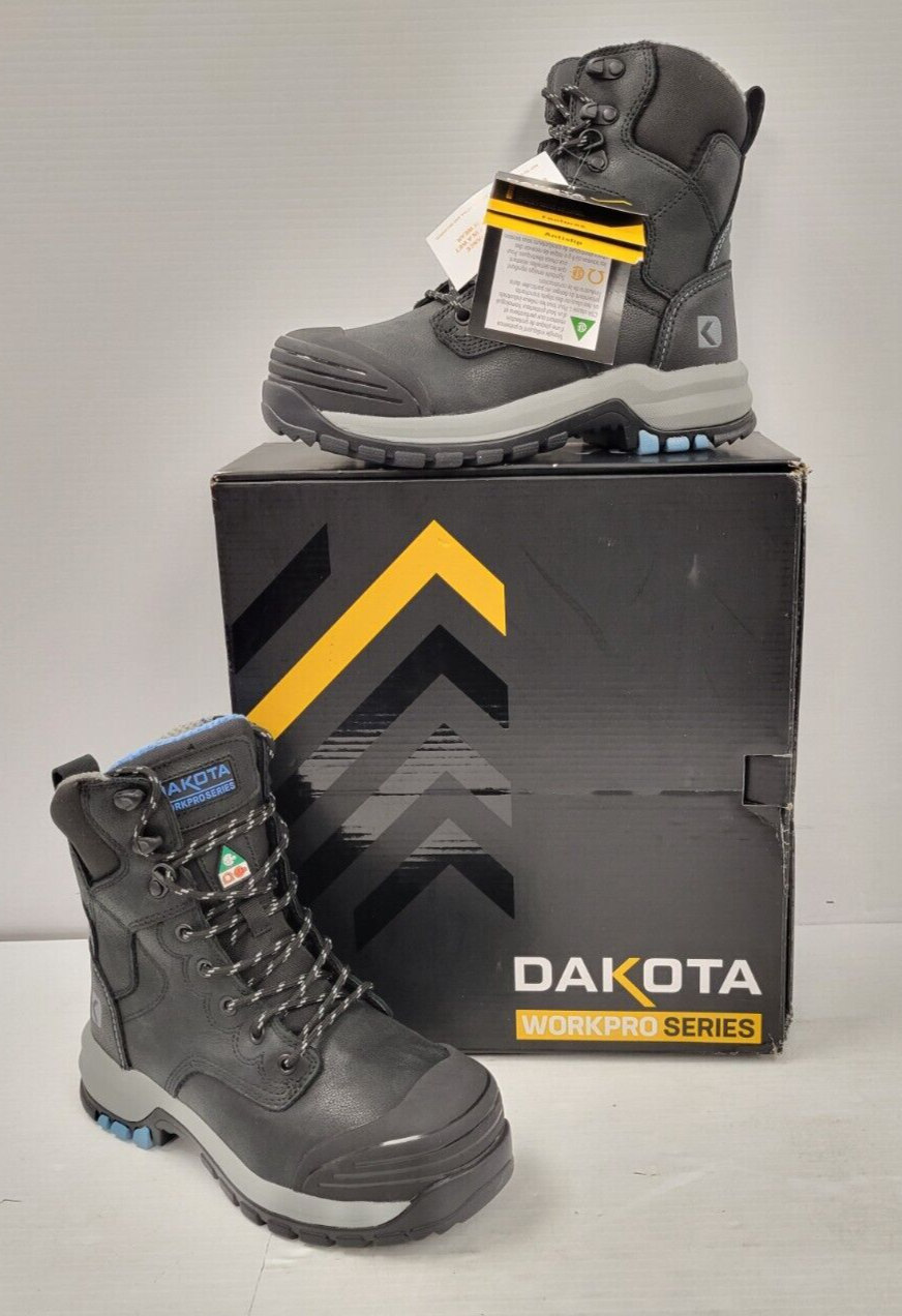 Dakota 8030 WorkPro Steel Toe Boots for Women - Size 7 | Safety Work Boots for Construction, Warehouse & Industrial Use