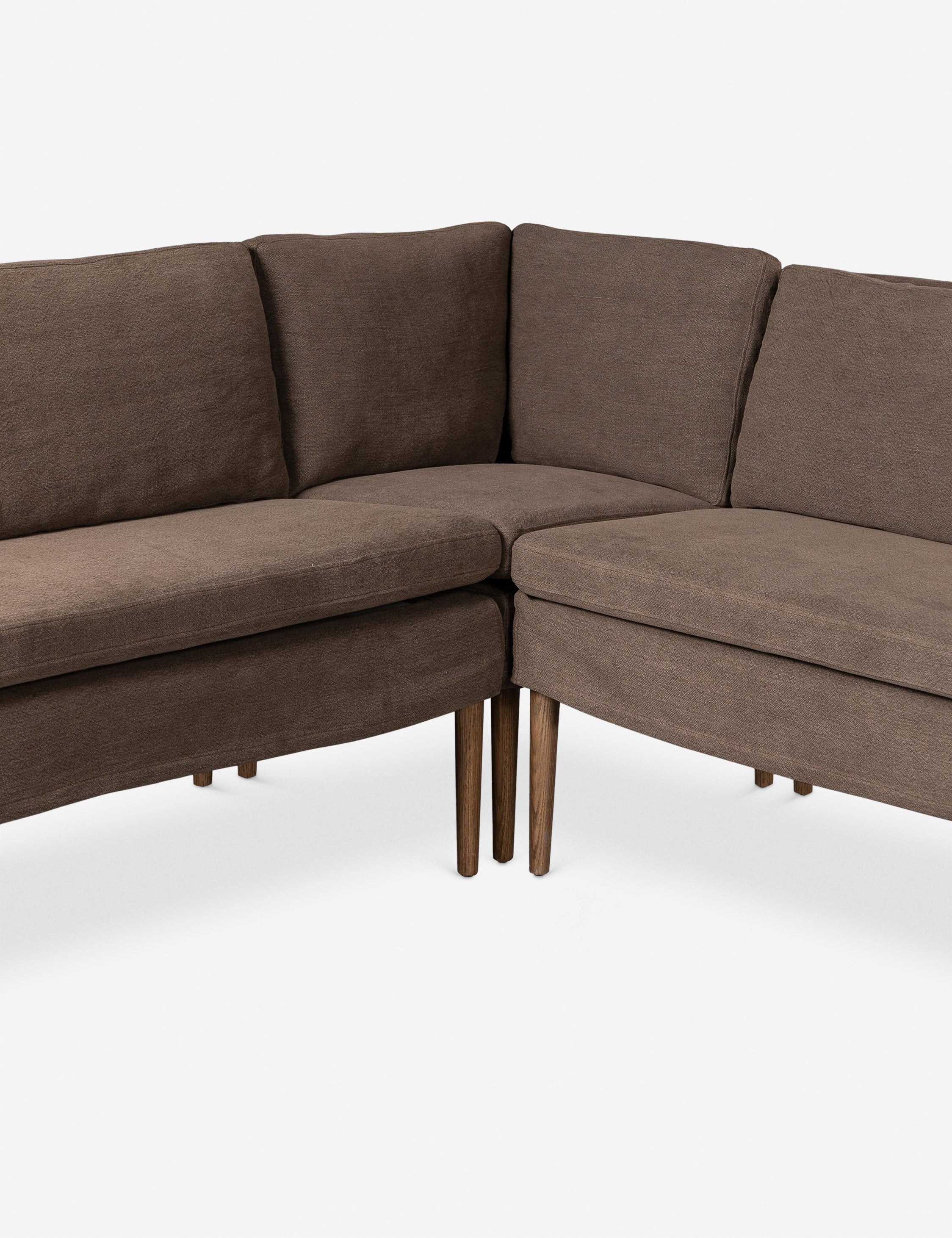 Aurelia U-Shaped Dining Banquette by Amber Lewis x Four Hands - Modern Upholstered Booth Seating for Kitchen, Dining Room & Breakfast Nook