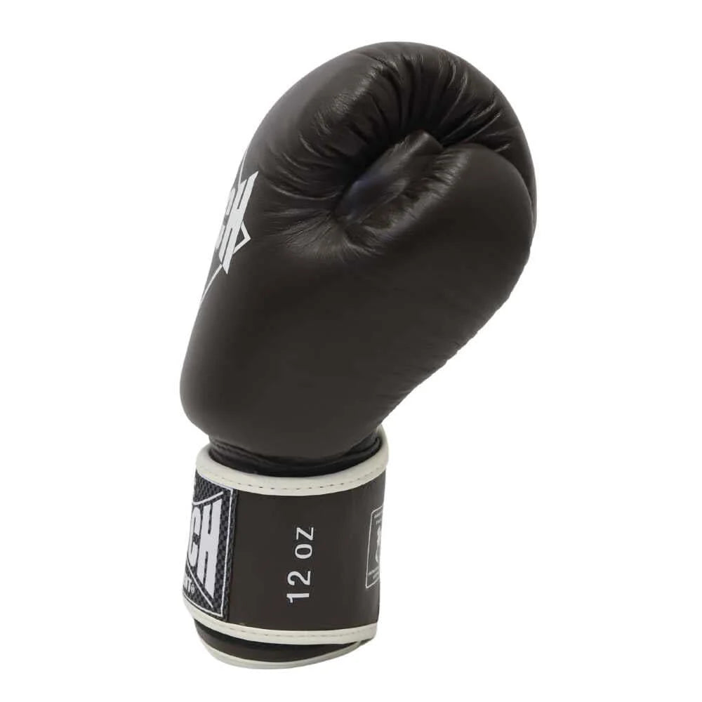 Premium Siam Leather 12oz Chocolate Boxing Gloves for Training, Sparring & Fitness - Ideal for Boxing, MMA & Kickboxing Workouts