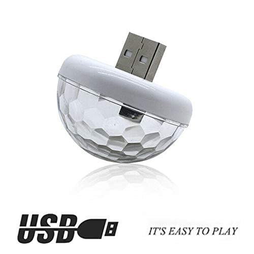 Mini Disco Ball Party Lights - Portable USB Strobe Light with Sound Activation for Car, Karaoke & Bar | Perfect for Home Dance Parties, Nightclubs & DJ Events