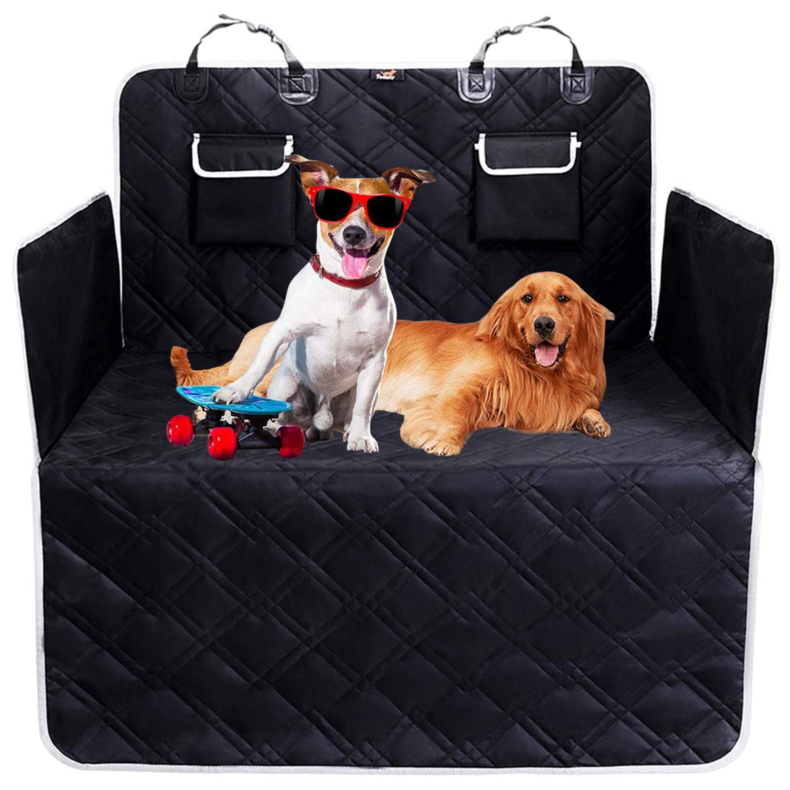 Waterproof Pet Cargo Liner for Cars & SUVs - Non-Slip Oxford Fabric Dog Trunk Mat with Bumper Protector | Universal Fit for Sedans, Vans & SUVs | Perfect for Travel, Camping & Daily Pet Transport