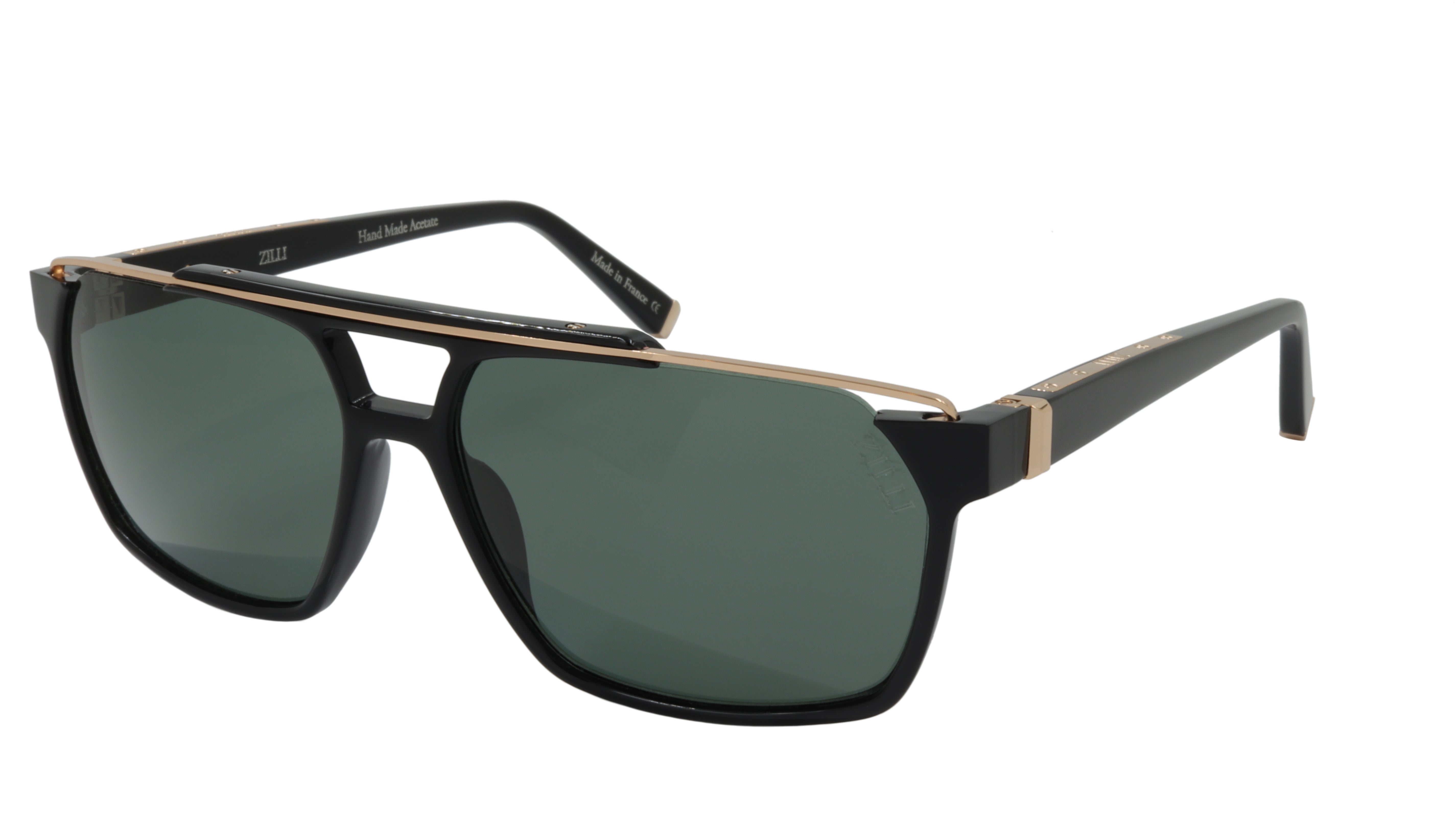 ZILLI Premium Titanium & Acetate Sunglasses - Luxury Contrast Color Fashion Shades for Men & Women - Perfect for Outdoor Activities, Travel & Fashion Statements
