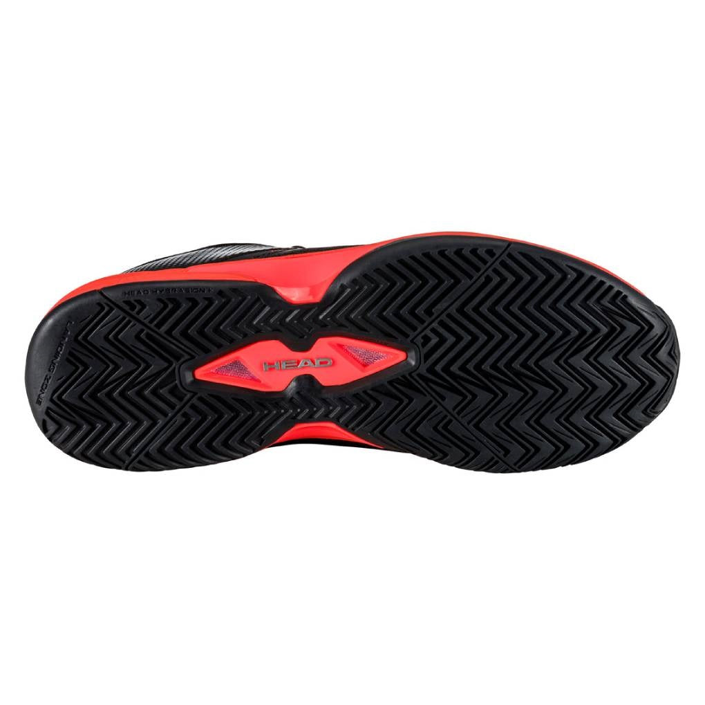 Head Revolt Evo 2.0 Women's Pickleball Shoes - Lightweight Tennis Shoes for Women with Cushioned Support | Black/Fiery Coral | Perfect for Court Sports, Gym Workouts & Casual Wear