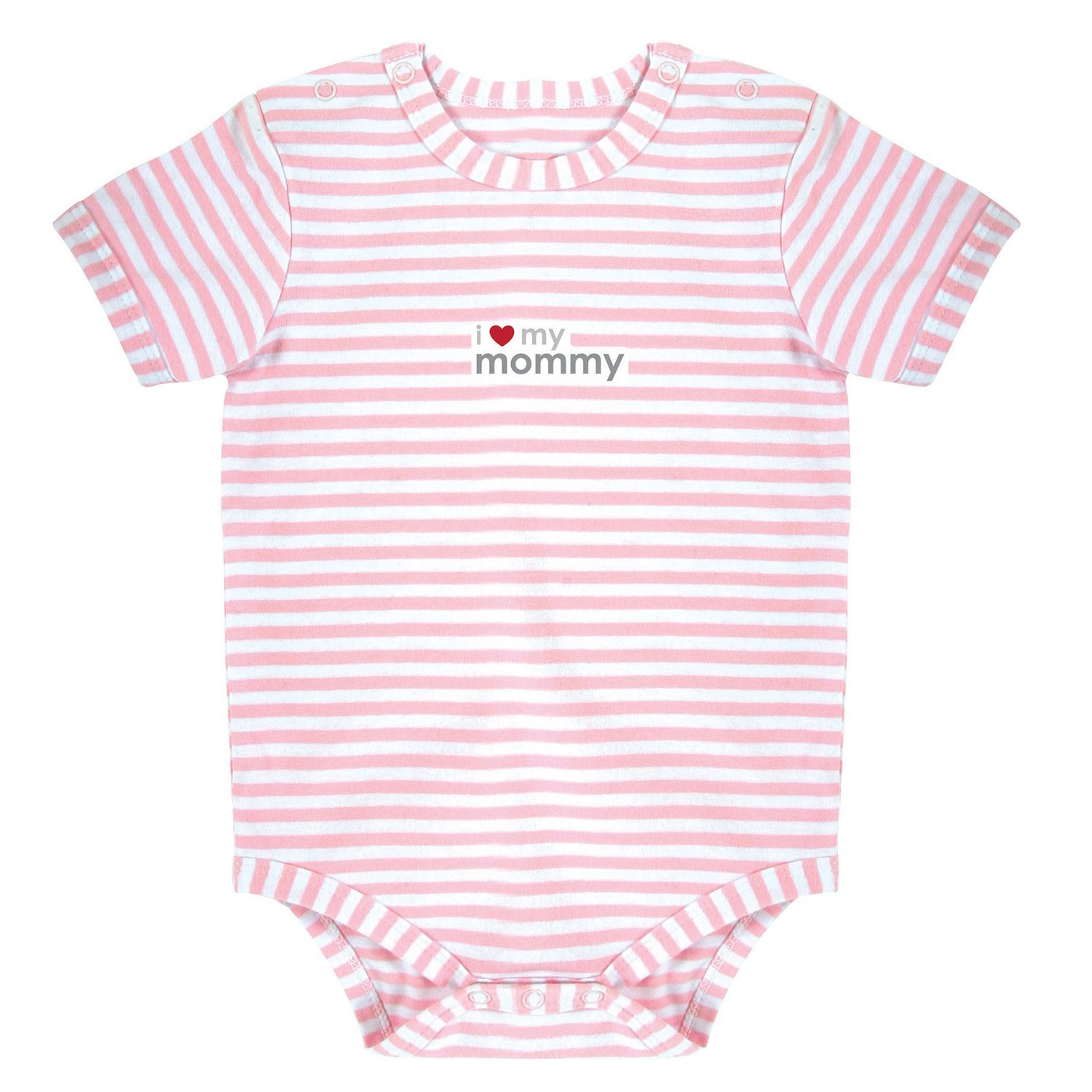 Baby Pink Stripe Snapshirt Diaper Cover - 0-3 Months for Newborns & Photo Shoots
