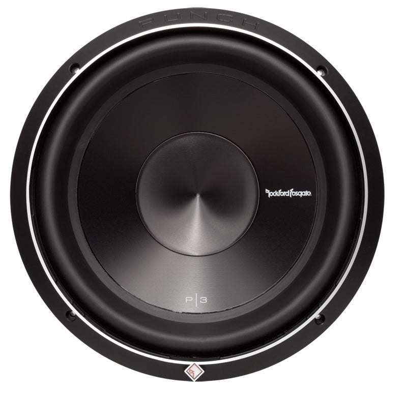 Rockford Fosgate P3D4-12 12-Inch Car Subwoofer - 1200W Peak Power, Dual 4-Ohm Voice Coil for Deep Bass - Perfect for Car Audio Systems & Home Theater Setups