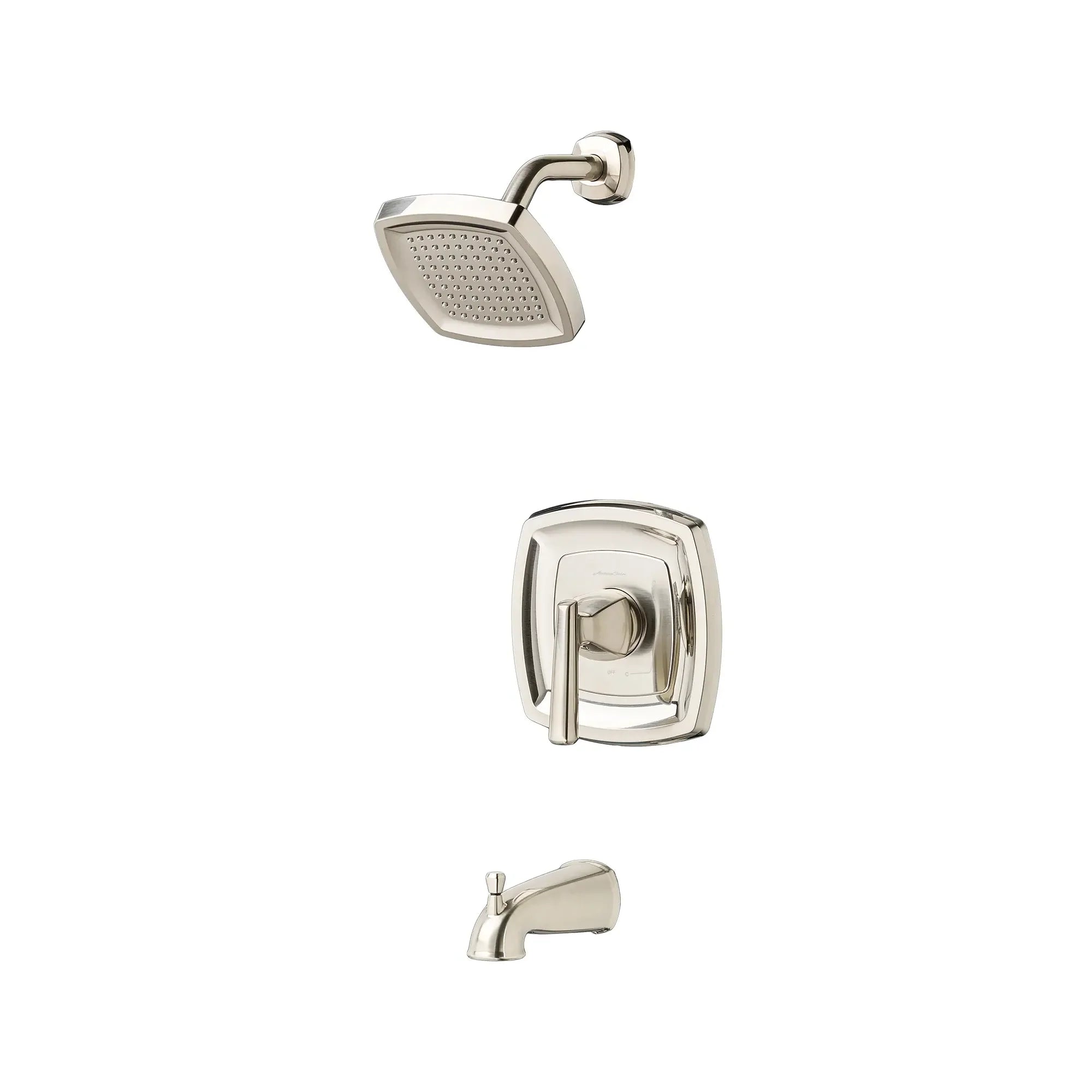 Edgemere® 2.5 GPM Tub and Shower Trim Kit with Showerhead - Double Ceramic Pressure Balance Cartridge & Lever Handle - Perfect for Bathroom Renovation and Modern Home Upgrade