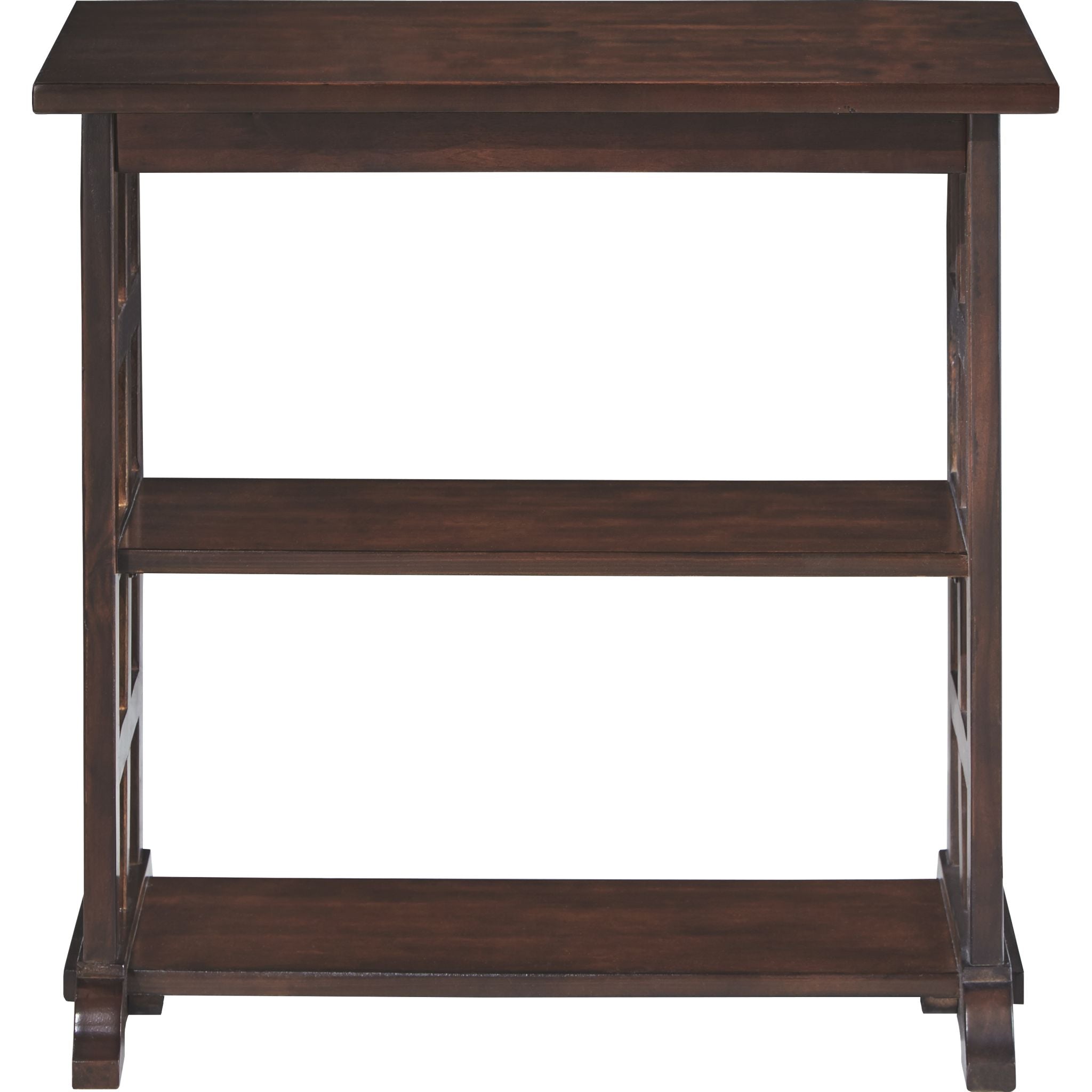 Braunsen Chairside Table - Brown Wooden End Table for Living Room, Bedroom, or Office - Perfect for Holding Lamps, Books, and Drinks