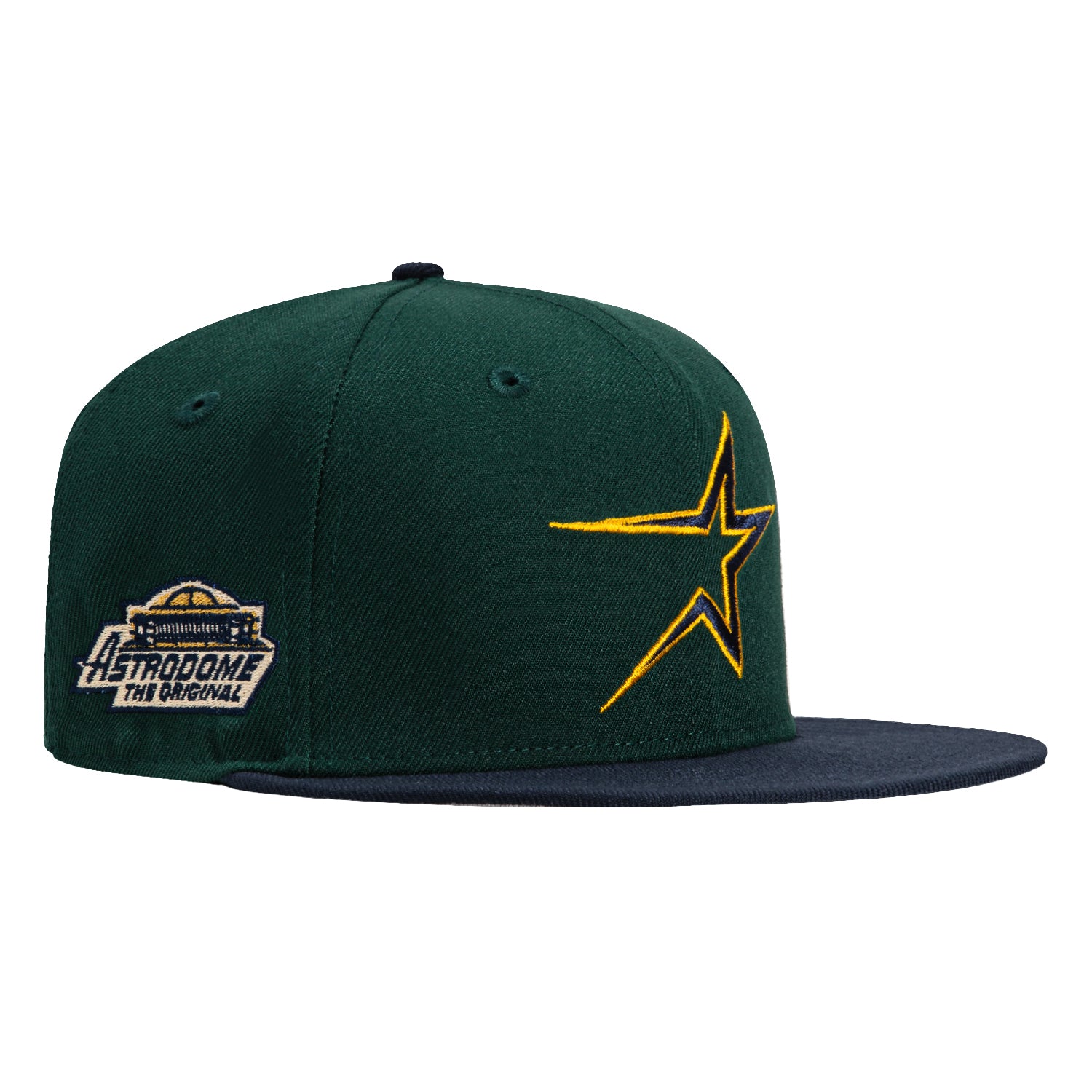 New Era 59Fifty Houston Astros 30th Anniversary Stadium Patch Snapback Cap - Green, Navy & Gold Colorway | Official MLB Licensed Baseball Hat for Fans & Collectors | Perfect for Games, Tailgating & Everyday Wear