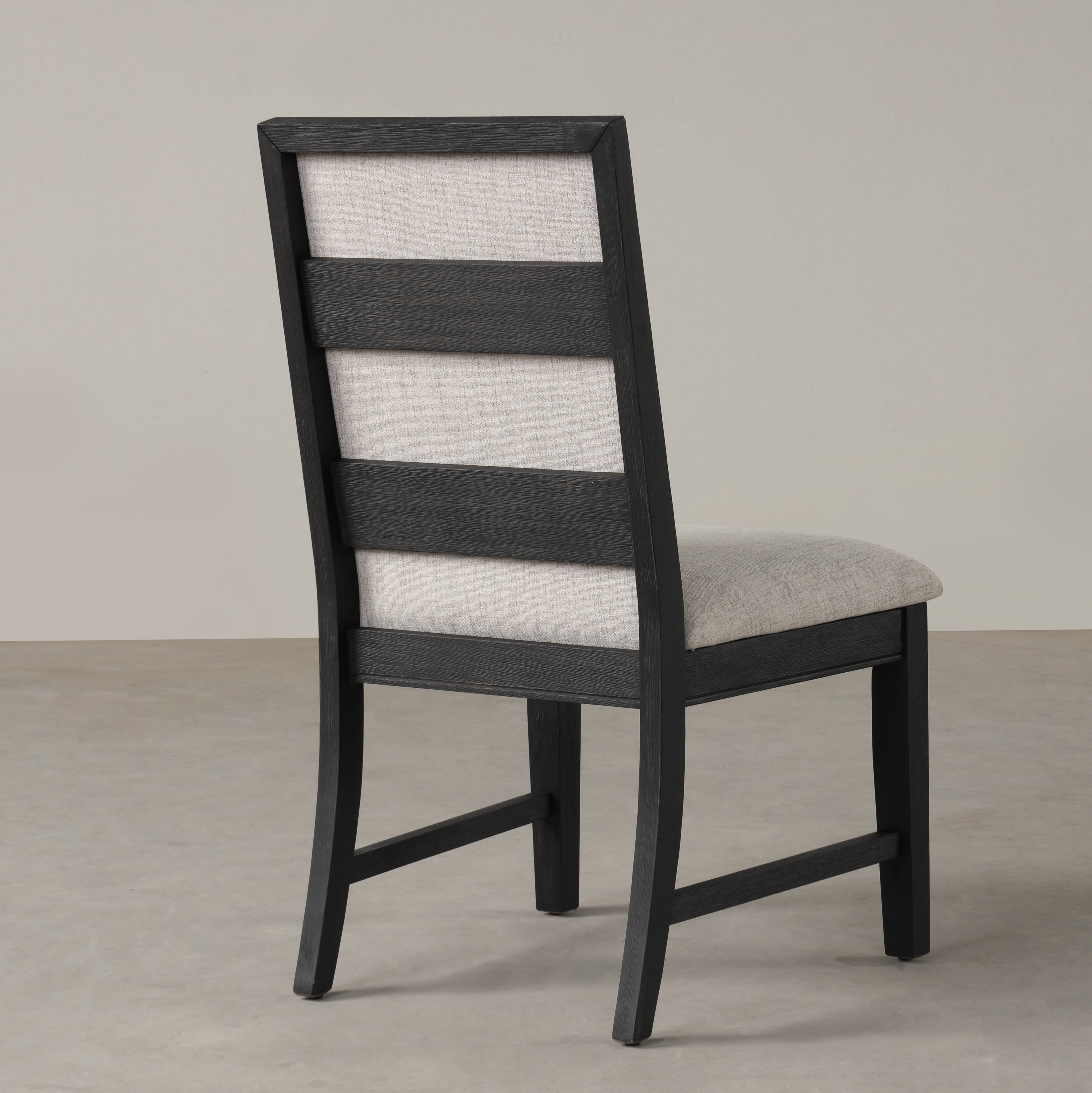 Roundhill Furniture Modern Upholstered Dining Chairs - Gray Set of 2 - Comfortable Contemporary Kitchen & Dining Room Chairs for Home Decor