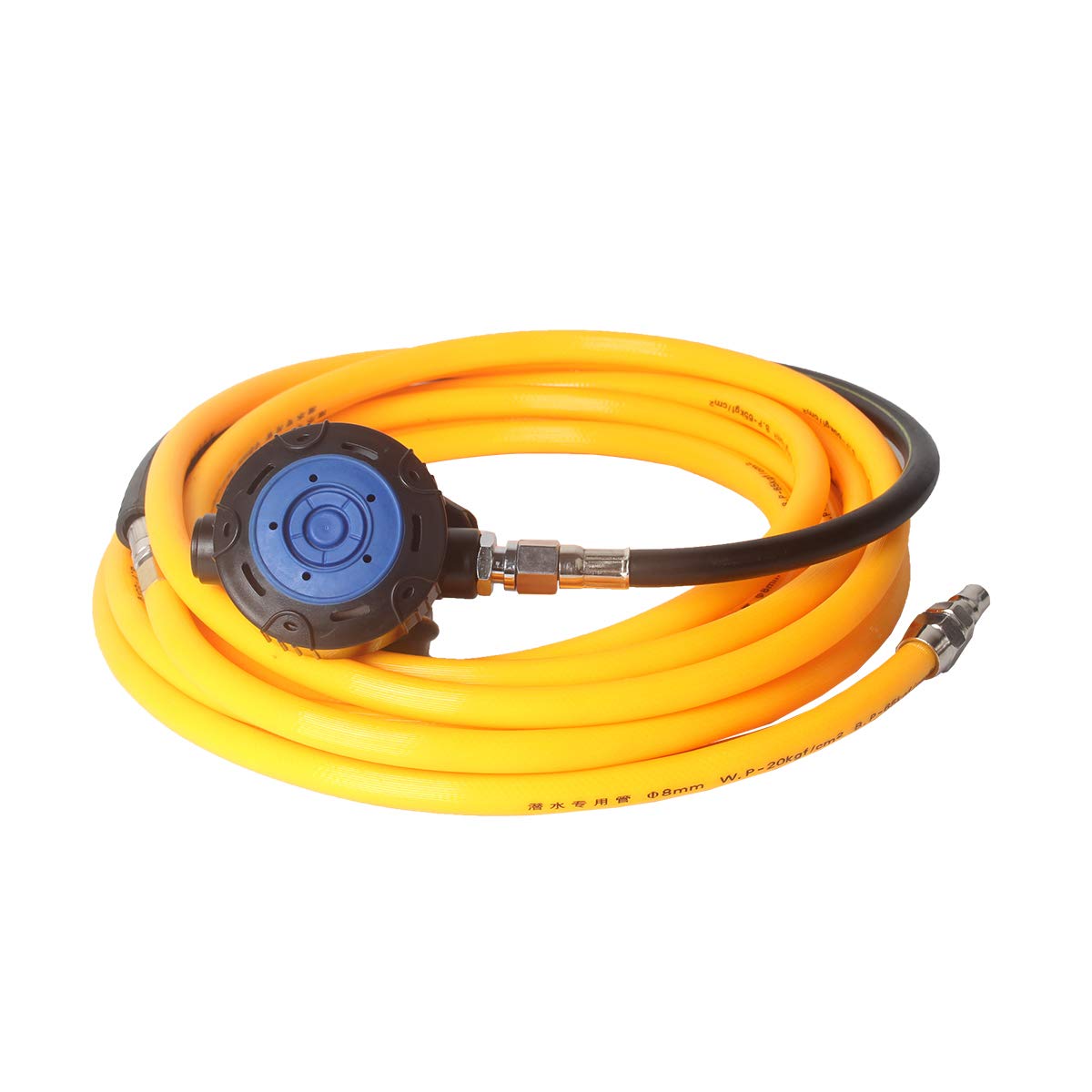 12V DC Scuba Diving Air Compressor with 50ft ABS Breathing Hose & Regulator - Portable Dive Equipment for Snorkeling, Spearfishing & Underwater Exploration