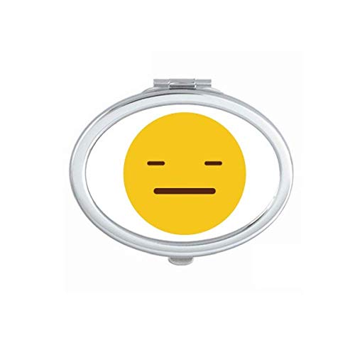 DIYthinker Speechless Cute Cartoon Mirror - Portable Foldable Double-Sided Hand Mirror for Makeup, Travel & Online Chat Reactions (Fun Gift Idea)
