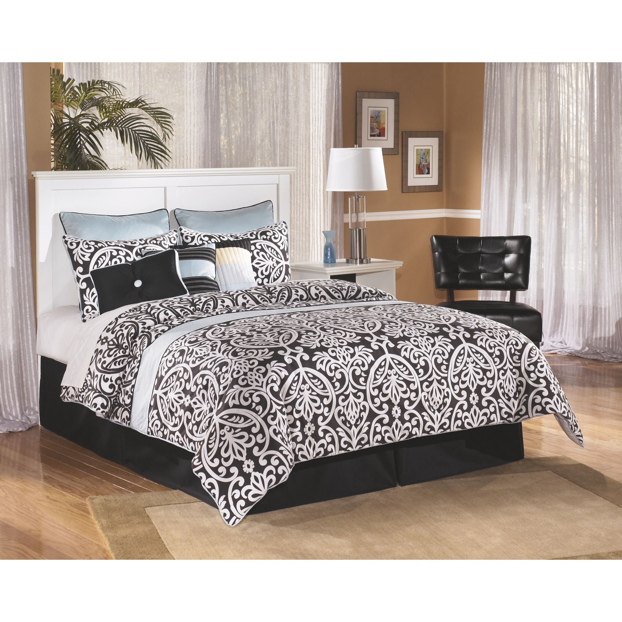 Bostwick Shoals Queen Panel Headboard in White - Elegant Bedroom Furniture for Modern Home Decor