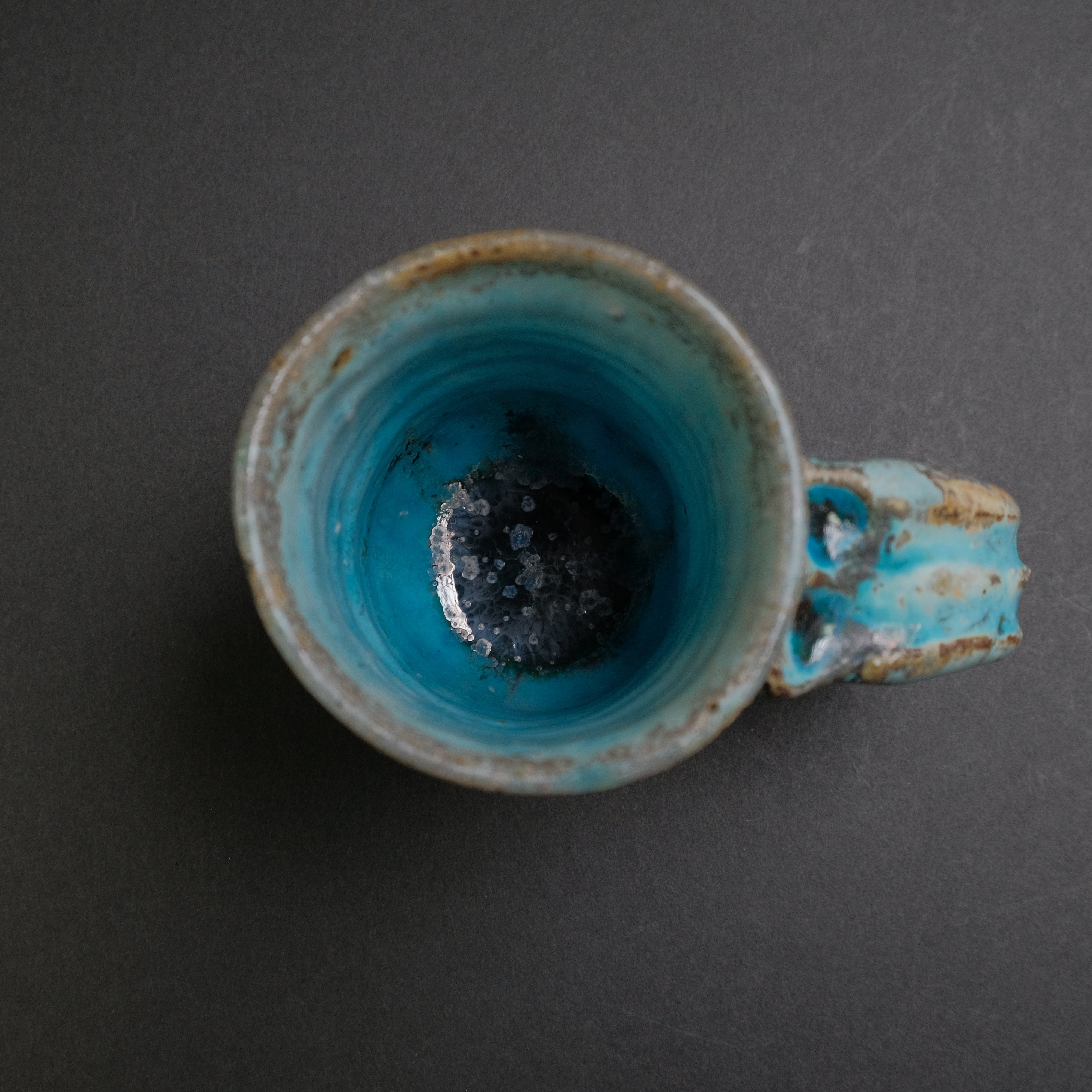 Premium Japanese Igayaki Blue Zundo Mug - Handcrafted Ceramic Tea Cup for Matcha, Coffee & Hot Drinks - Perfect for Home, Office & Gifting