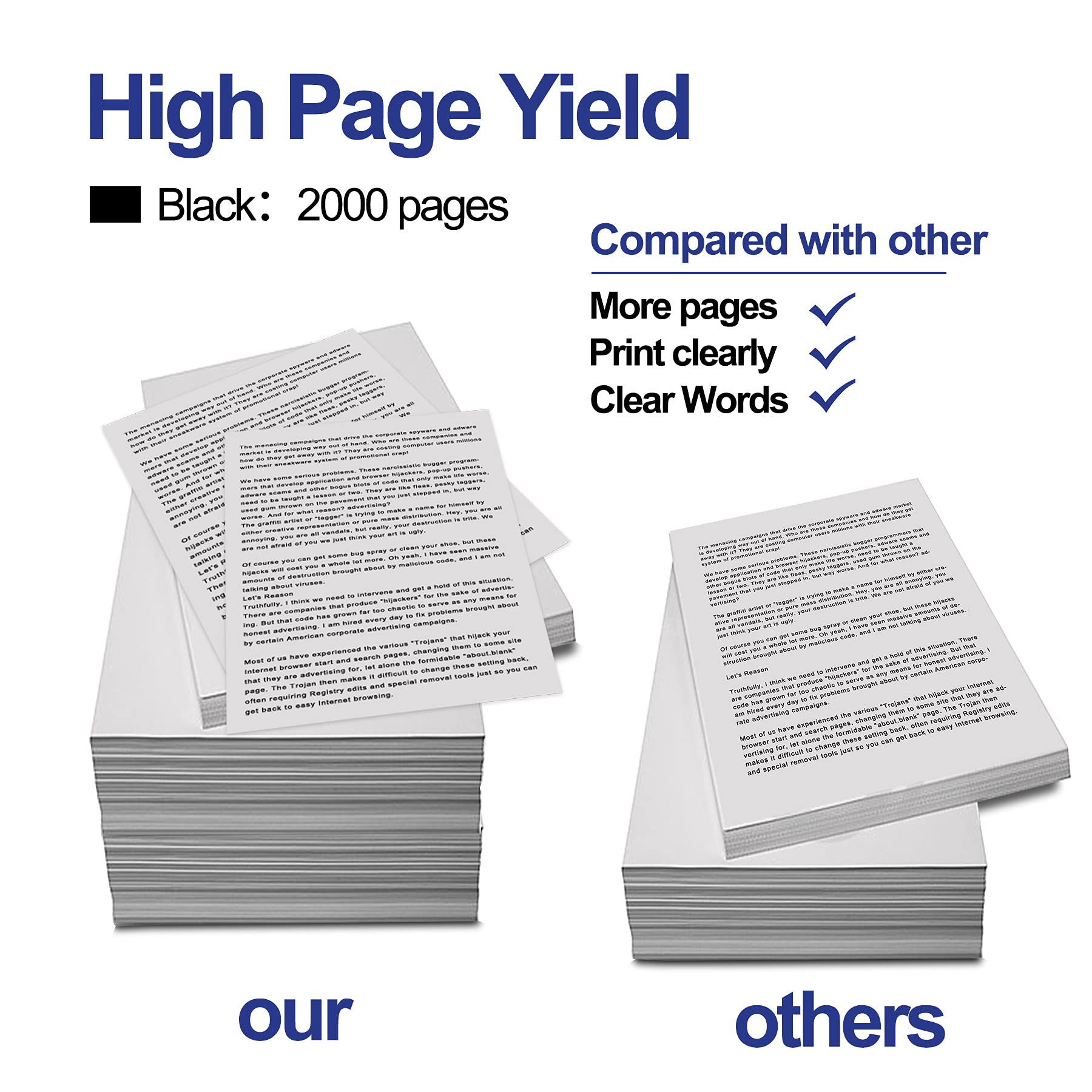 1 Pack Black High-Yield Compatible 125 Toner Cartridge Replacement for Canon ImageCLASS MF3010 LBP6030w LBP6000 Printers - Office & Home Printing Solution