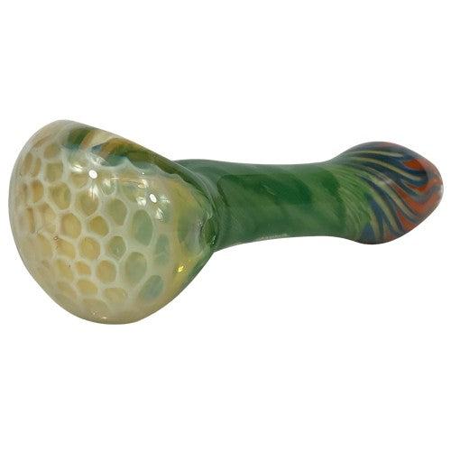 Honeycomb Glass Pipe for Smoking - Premium Inside Out Design for Smooth Hits - Perfect for Dry Herbs, Tobacco & Relaxation at Home or Travel