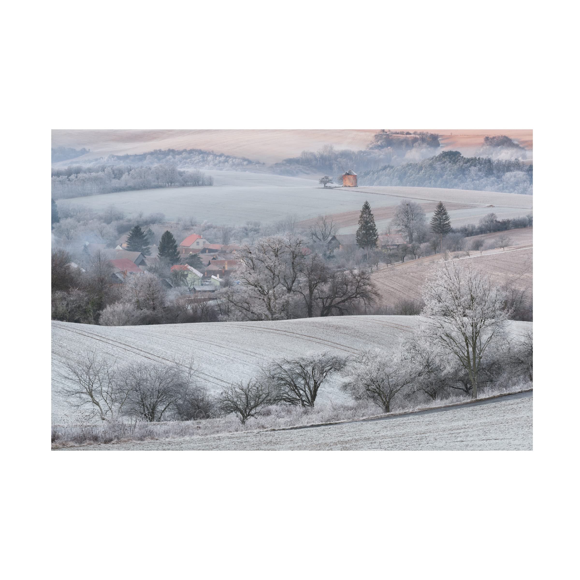 Vlad Sokolovsky 'Winter Dream' Canvas Wall Art Print - Landscape Winter Scene Painting for Living Room, Bedroom & Office Decor